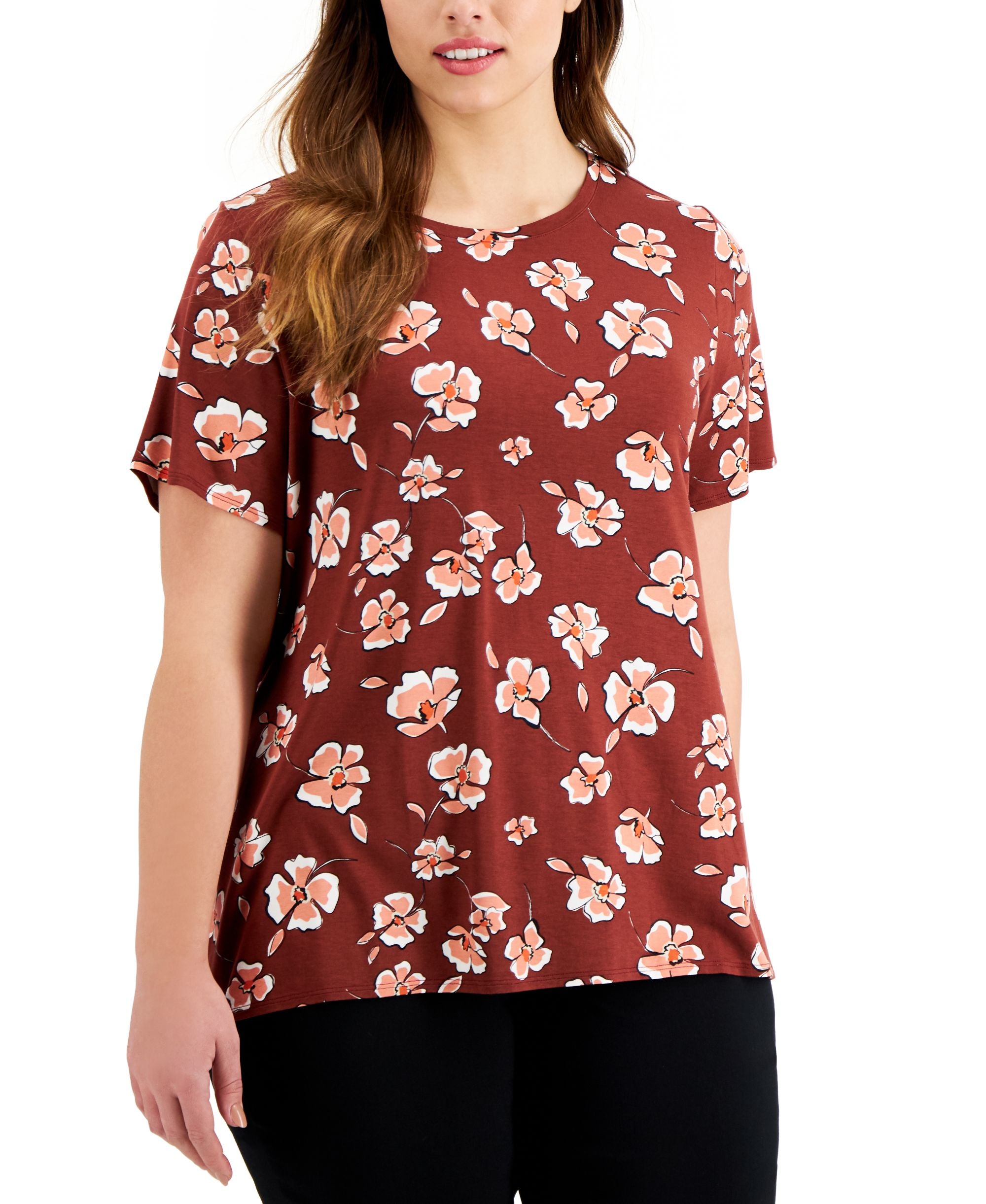 Alfani Plus Size Printed T-Shirt