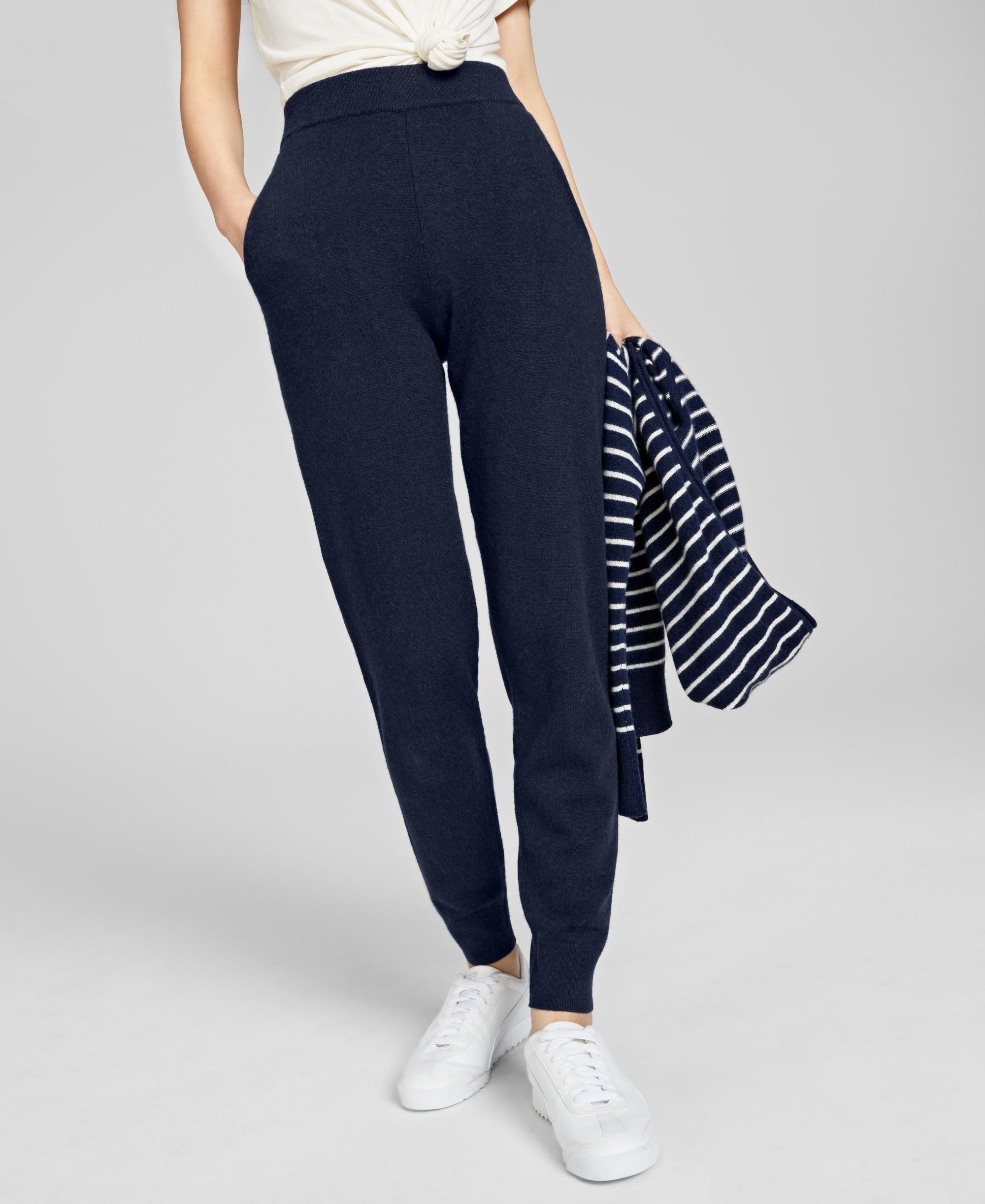 Charter Club 100 Cashmere Pocket Joggers
