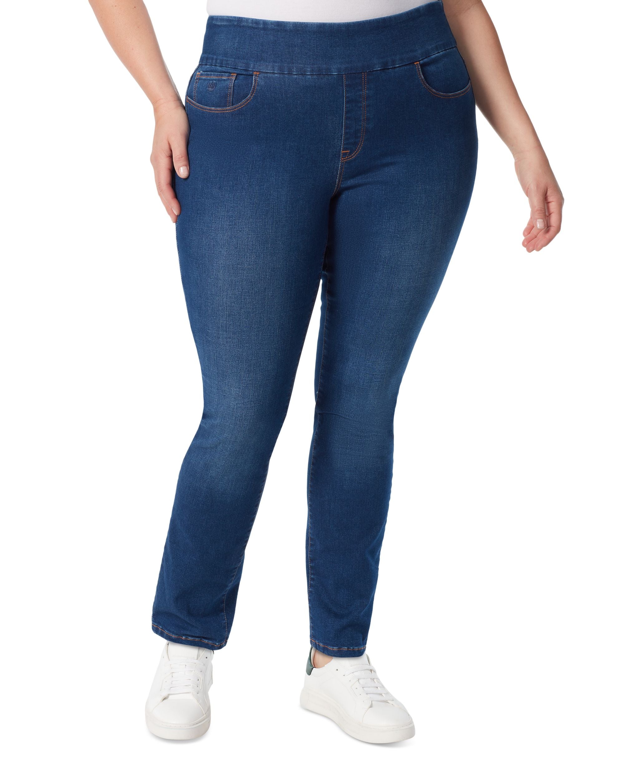 Plus Size Amanda Pull-On Jeans, in Regular & Short