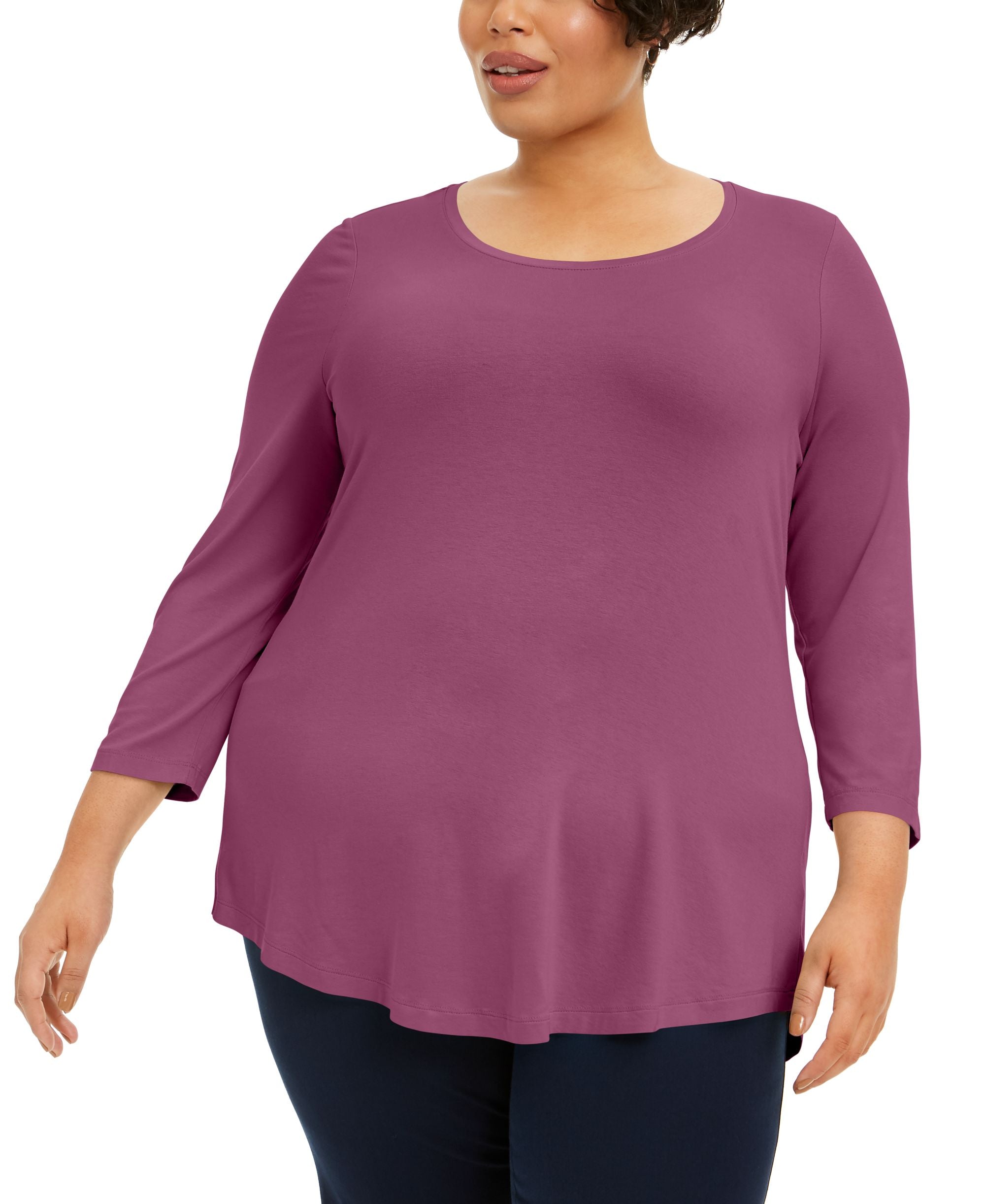 Plus Size Scoopneck Top