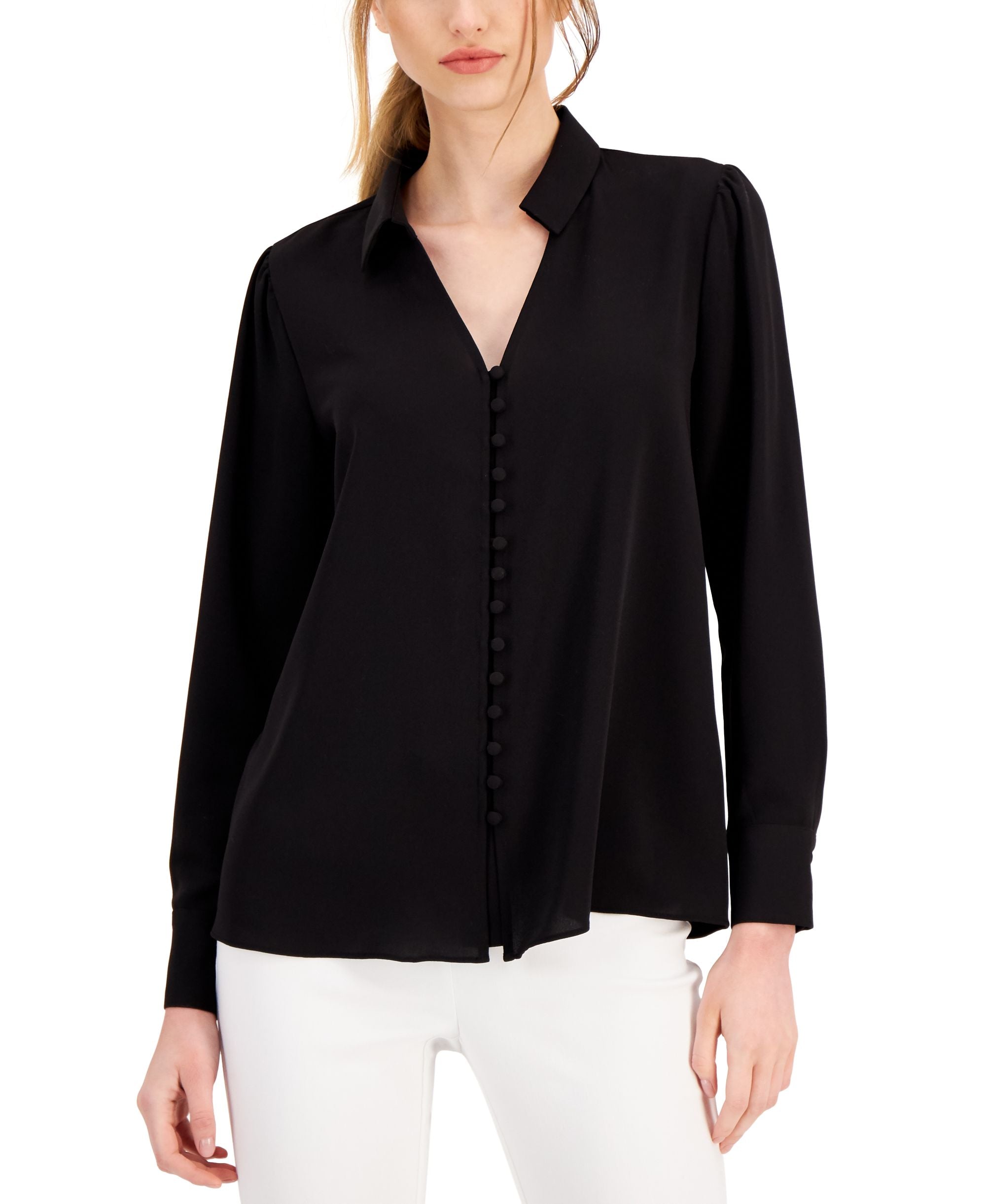 Alfani Long Sleeve Button Up Shirt