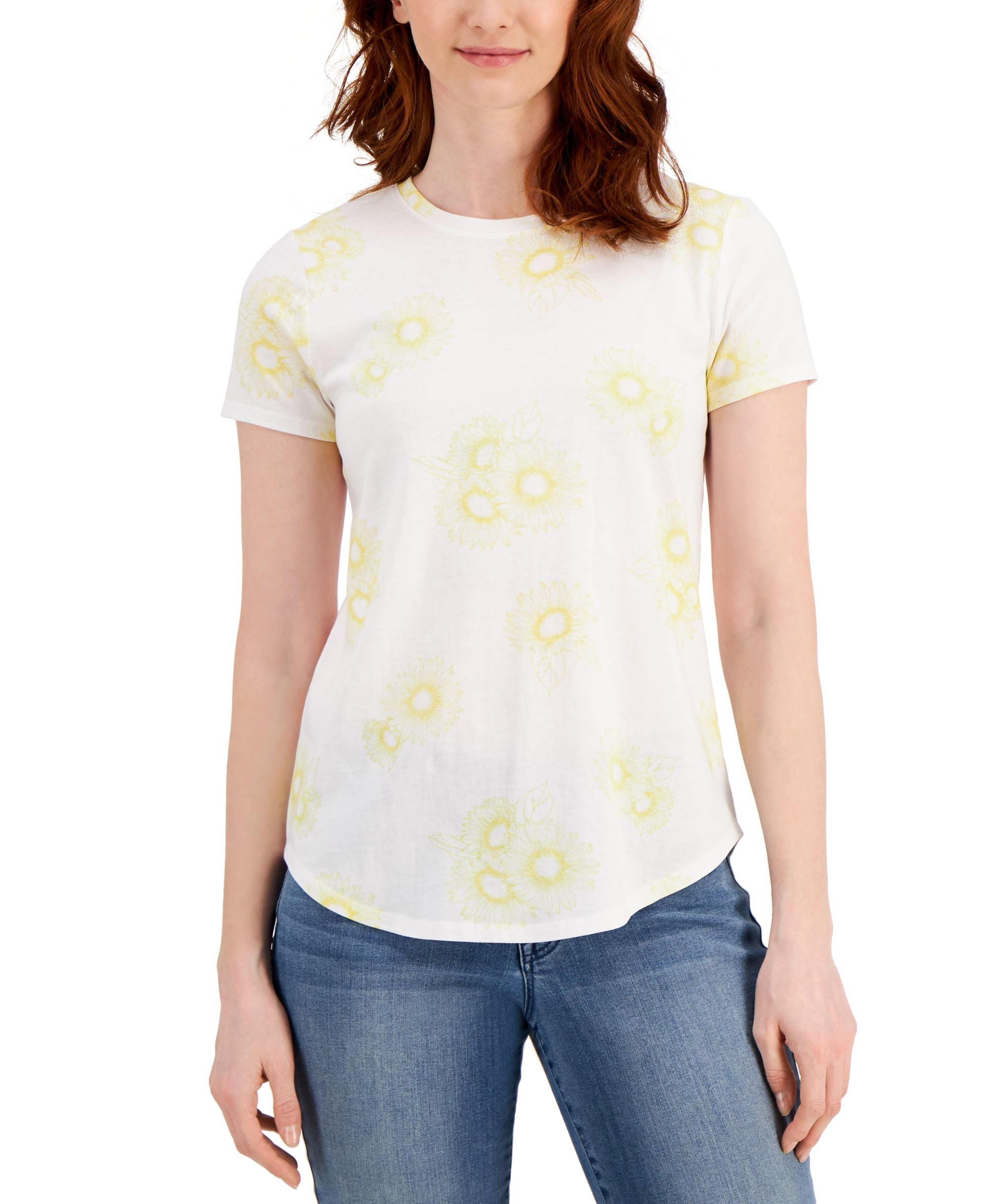 Style & Co Floral Cotton T-Shirt