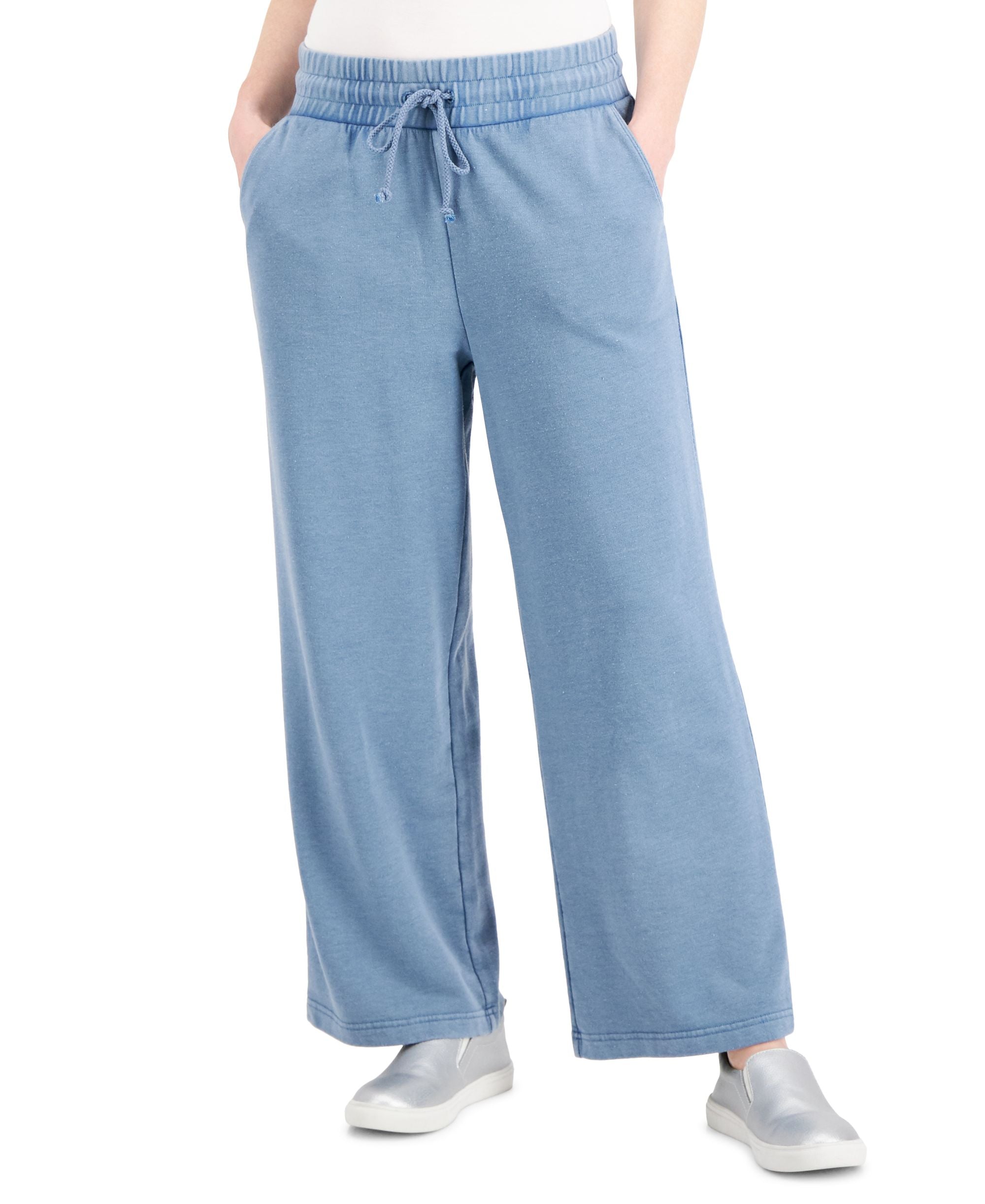 Style & Co Petite Wide Leg Sweatpants