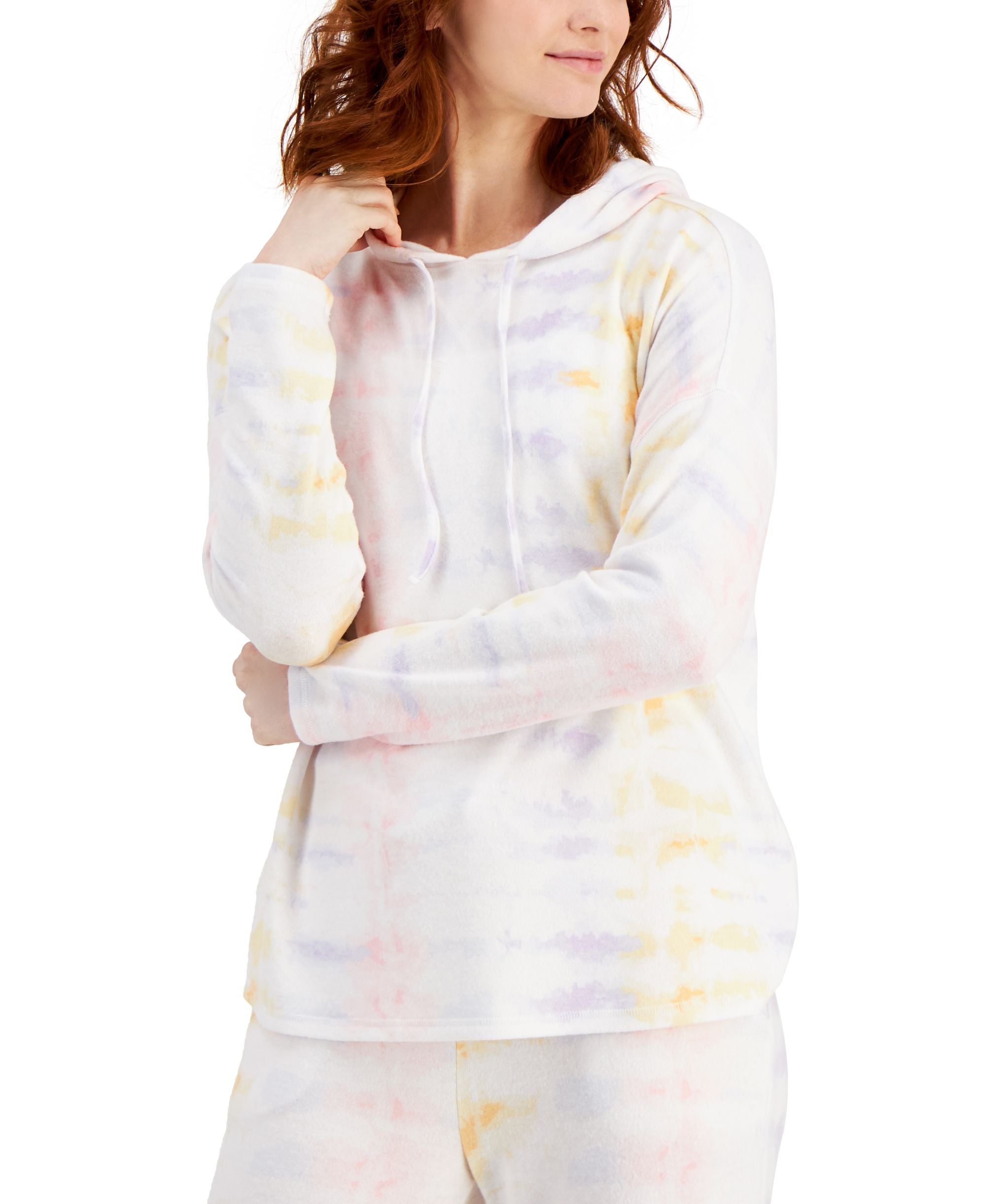 Style & Co Tie Dyed Oasis Stripe Hoodie