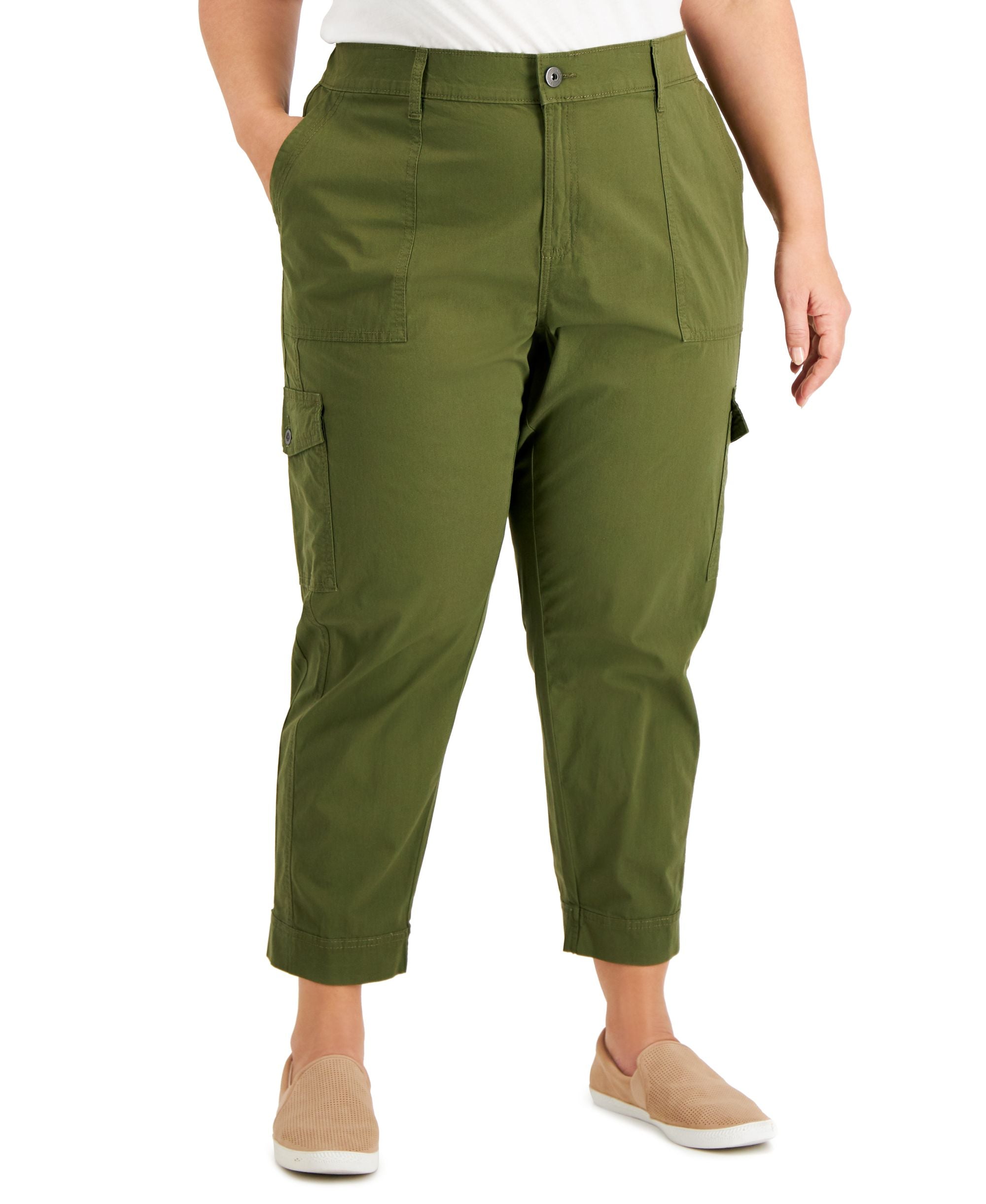 Style & Co Plus Size Curve Leg Cargo Pants