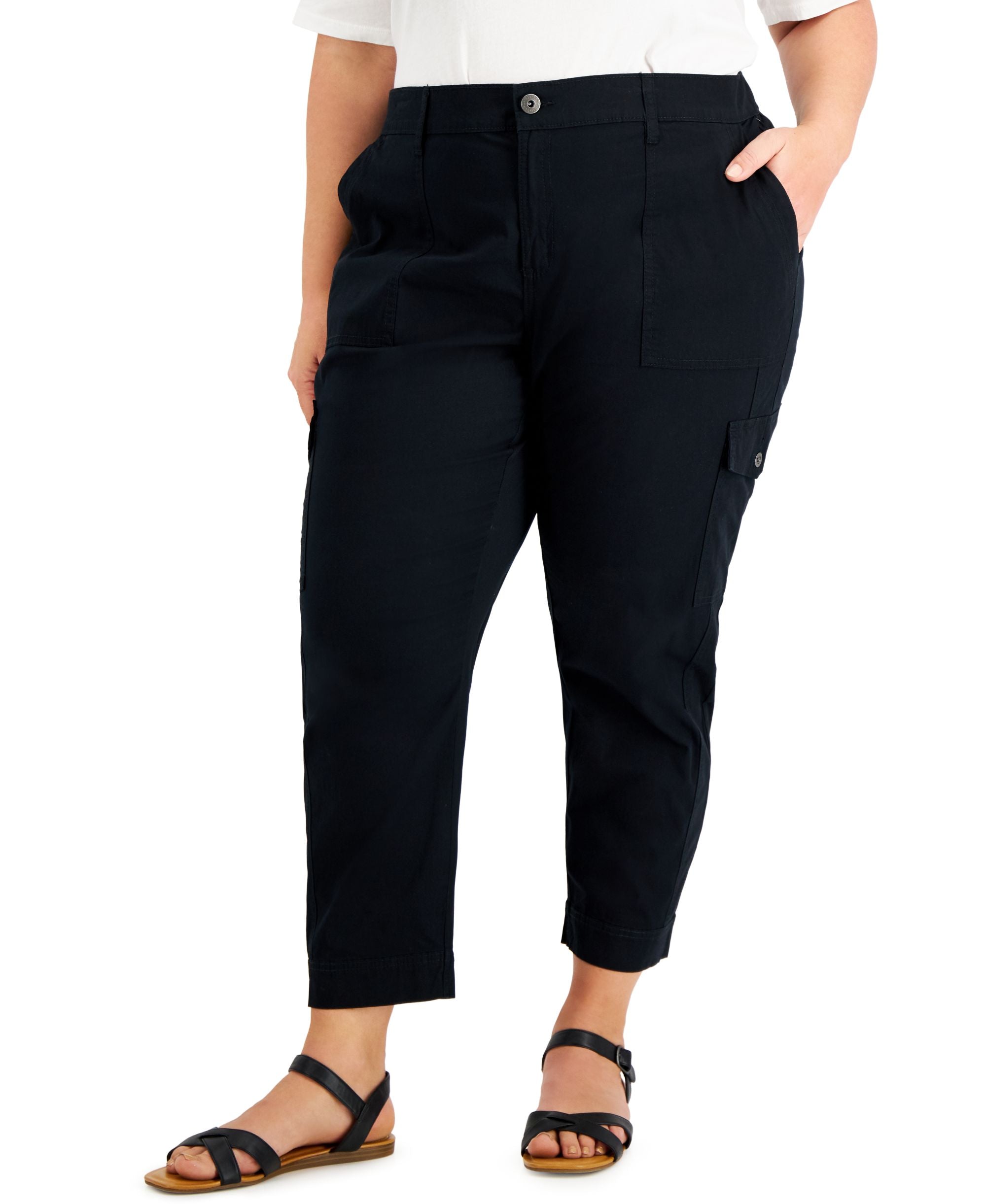Style & Co Plus Size Curve Leg Cargo Pants
