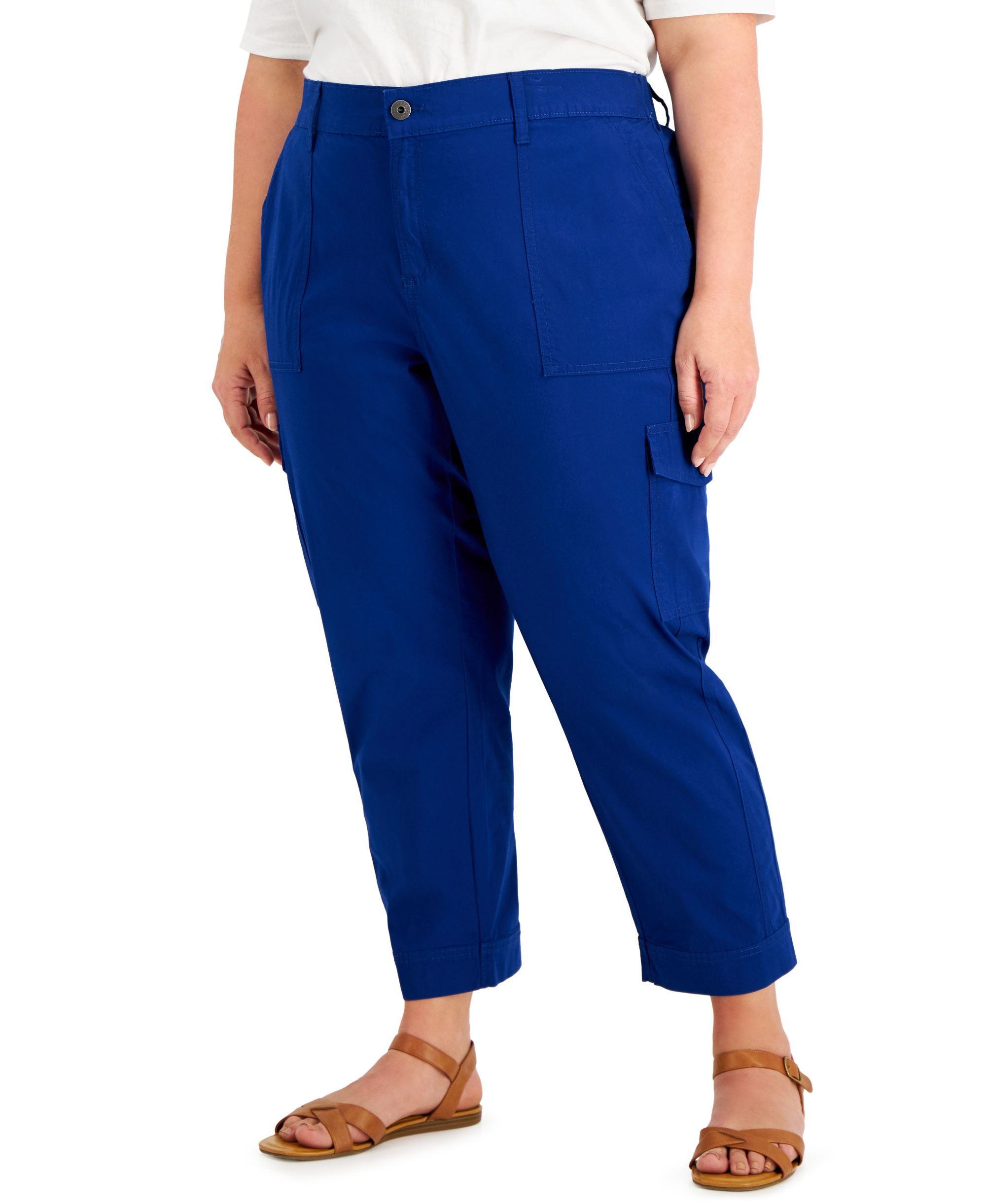 Style & Co Plus Size Curve Leg Cargo Pants