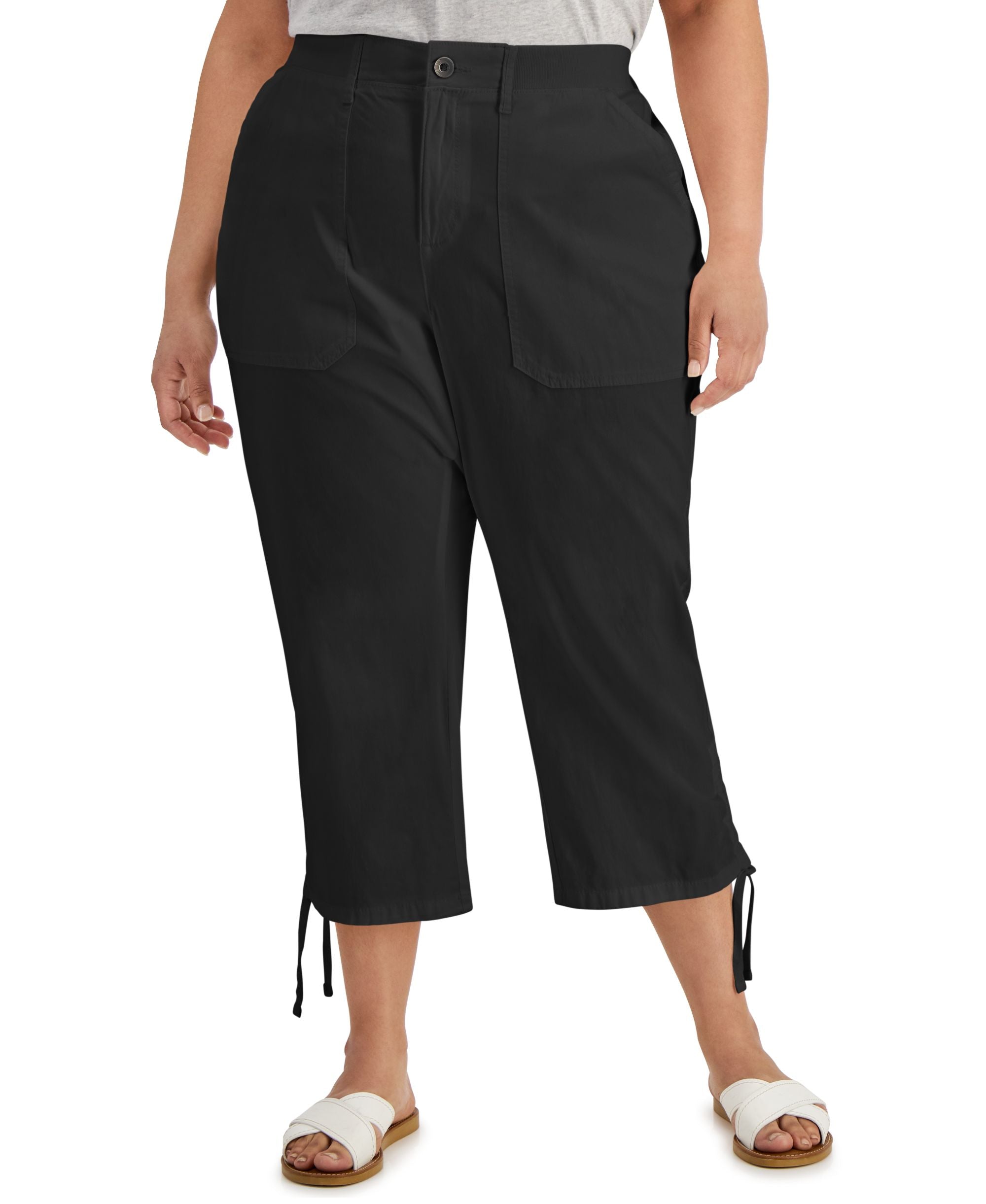 Style & Co Plus Size Cargo Capri Pants