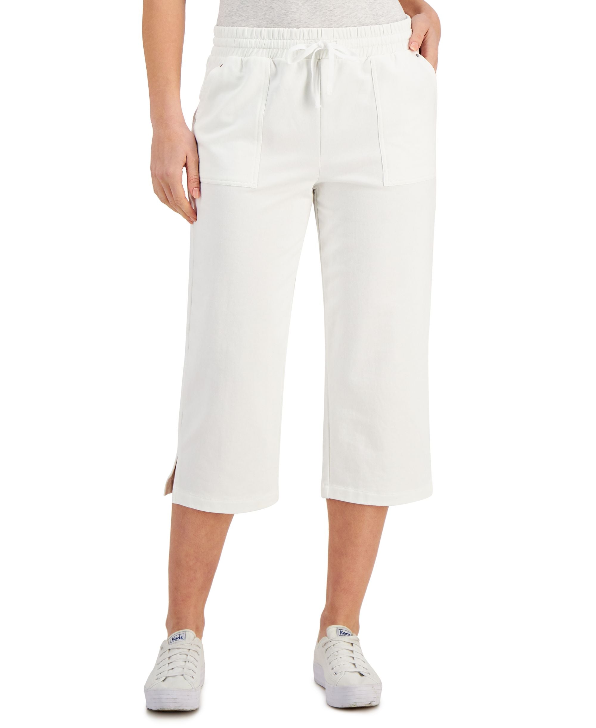 Karen Scott Drawstring Capri Pants