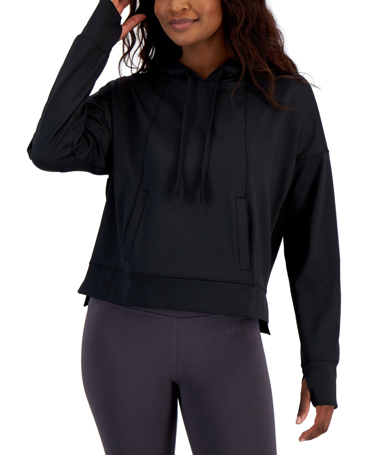 ID Ideology Womens Relaxed Solid Techy Hoodie