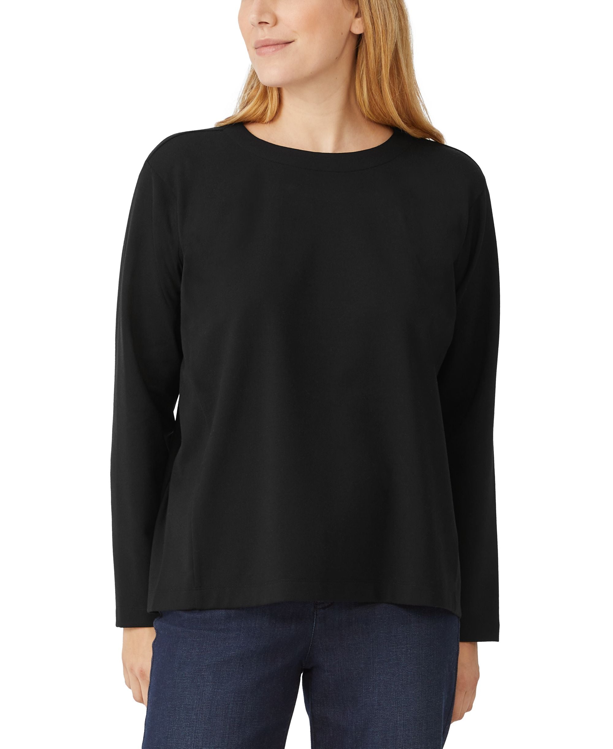 Eileen Fisher Crewneck Dolman Sleeve Top