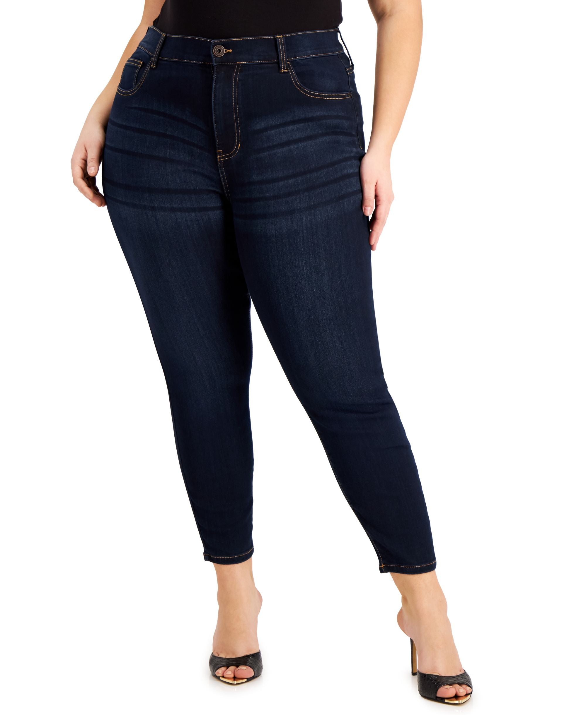 Celebrity Pink Trendy Plus Size Fit Solution Skinny Leg Jeans