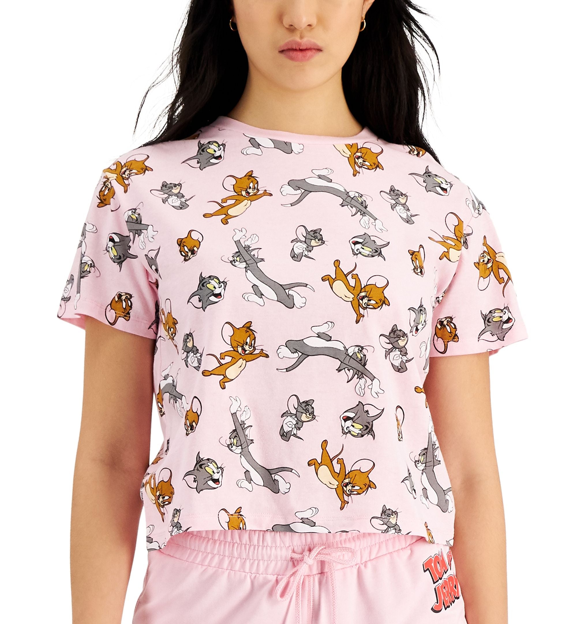 Tom and Jerry Juniors' Graphic-Print T-Shirt