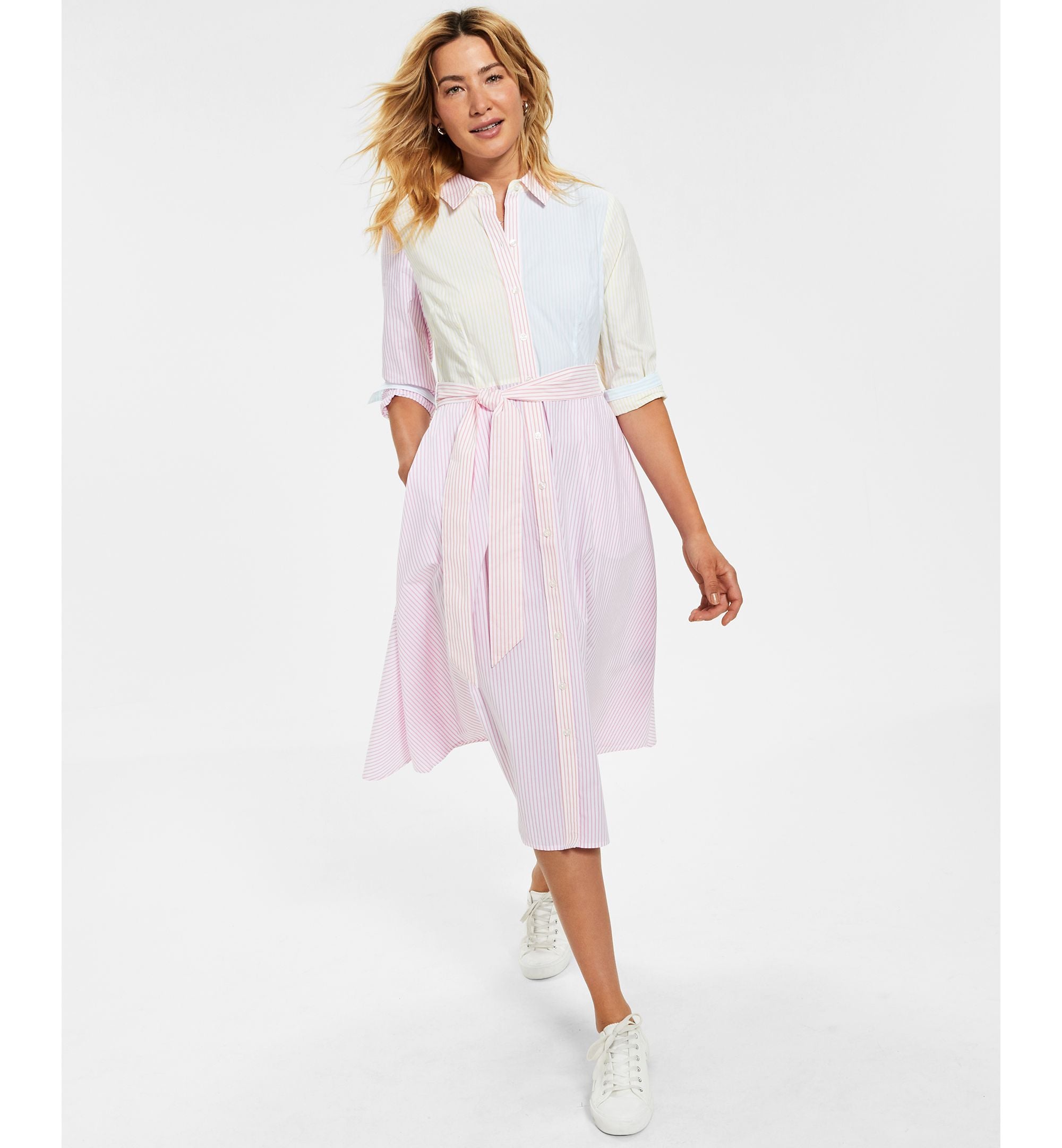 Charter Club Mommy Me Colorblocked Shirtdress
