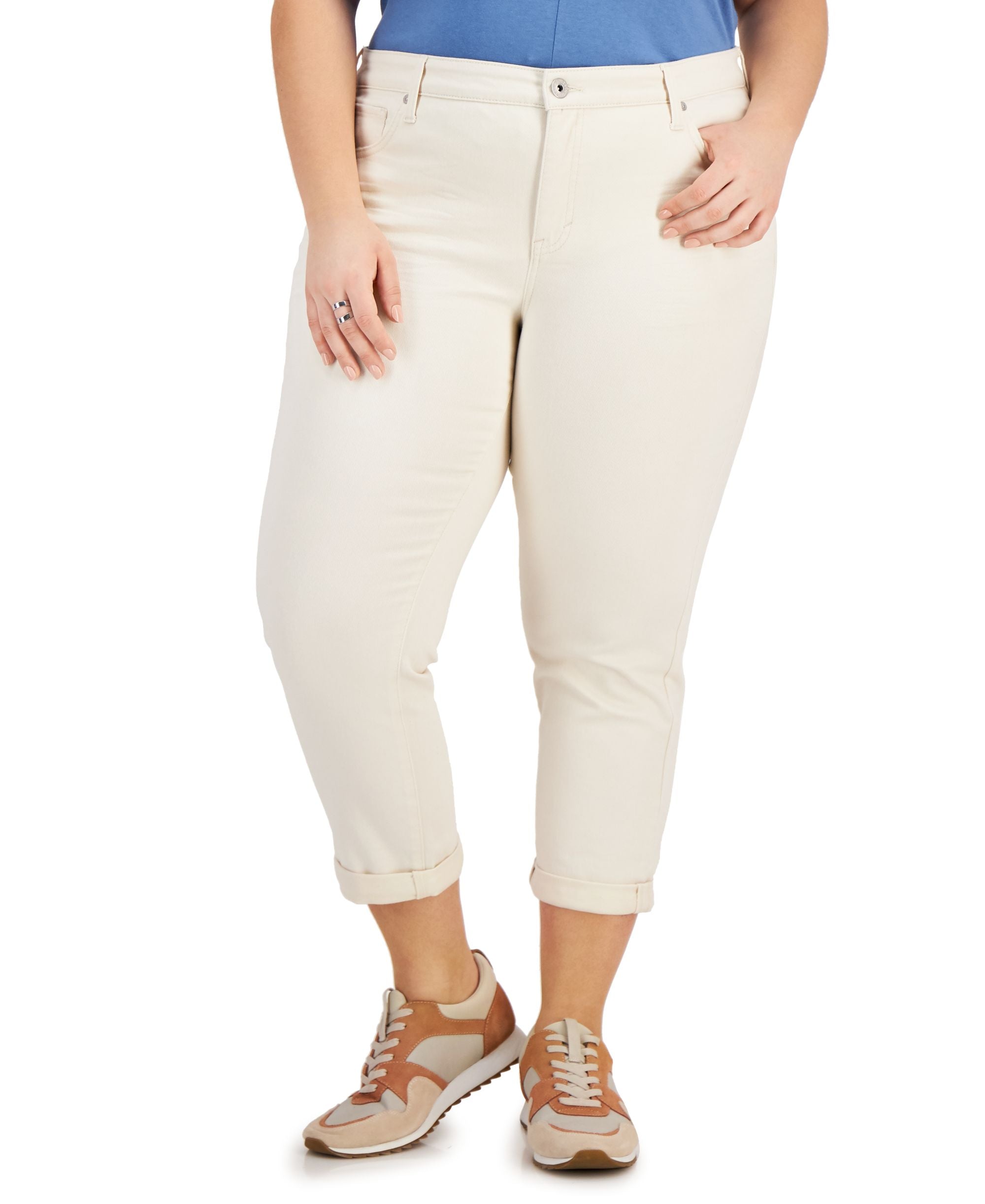Style & Co Plus Size Curvy Fit Boyfriend Jeans