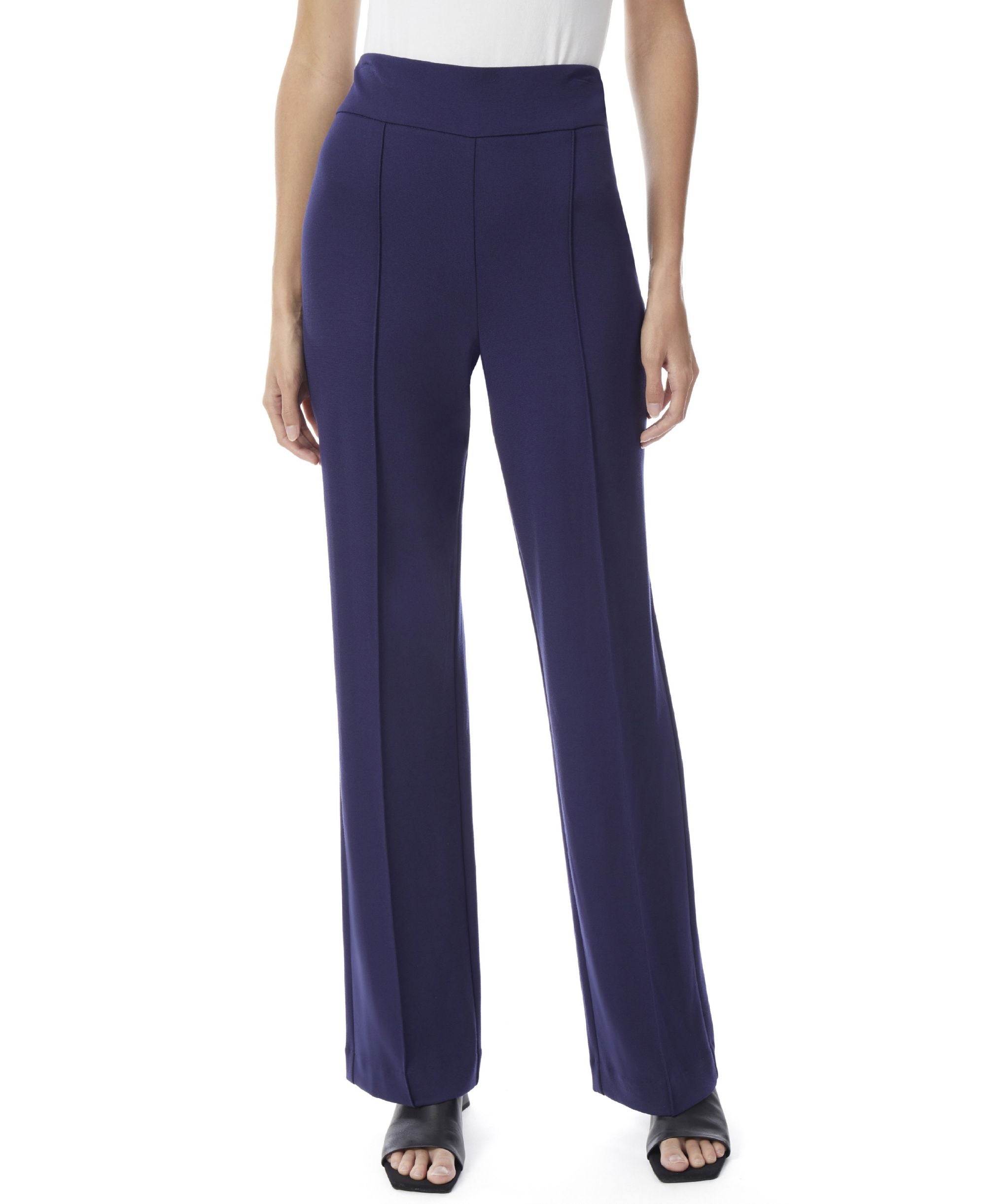 Womens Pull On Seam Wide Leg Pants