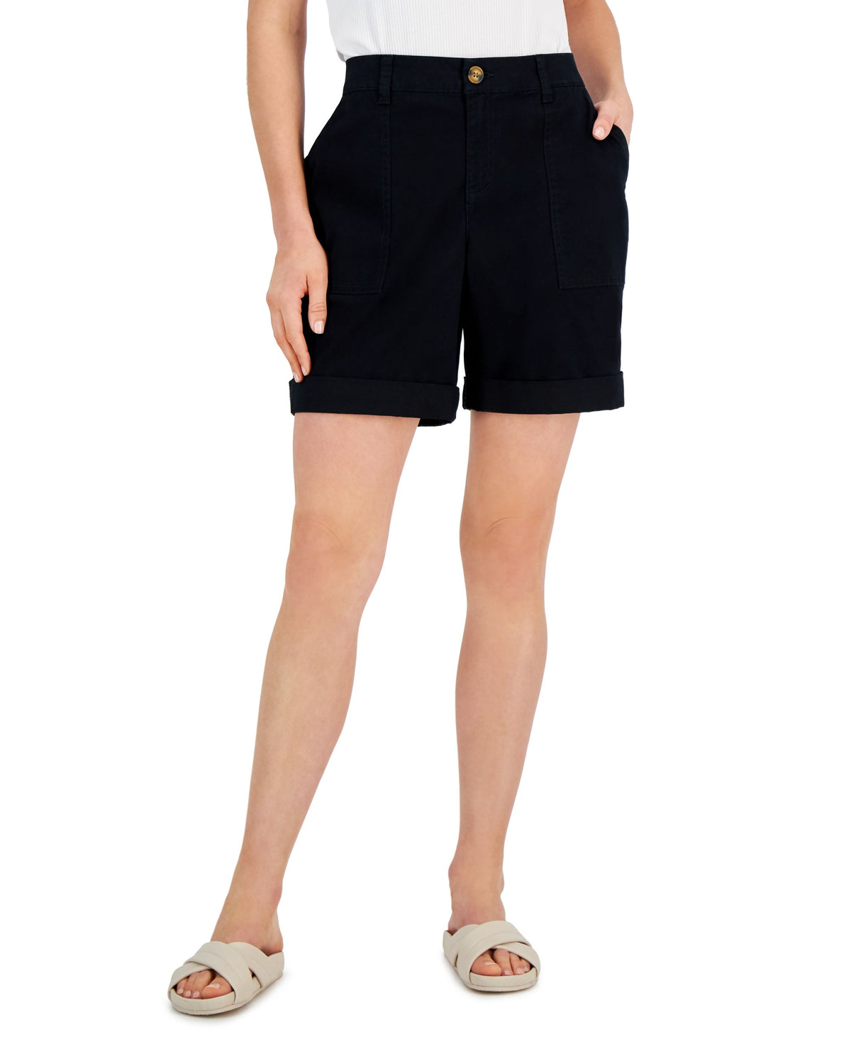 Style & Co Rolled Cuff Bermuda Shorts