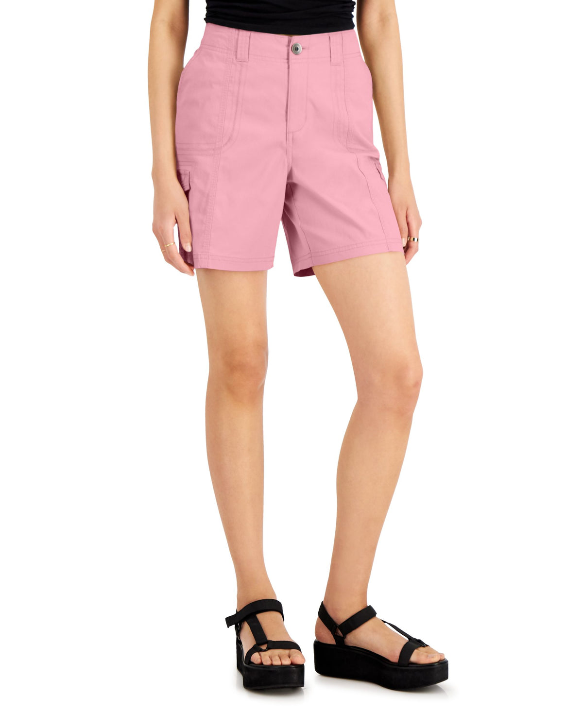 Women's Comfort-Waist Cargo Shorts
