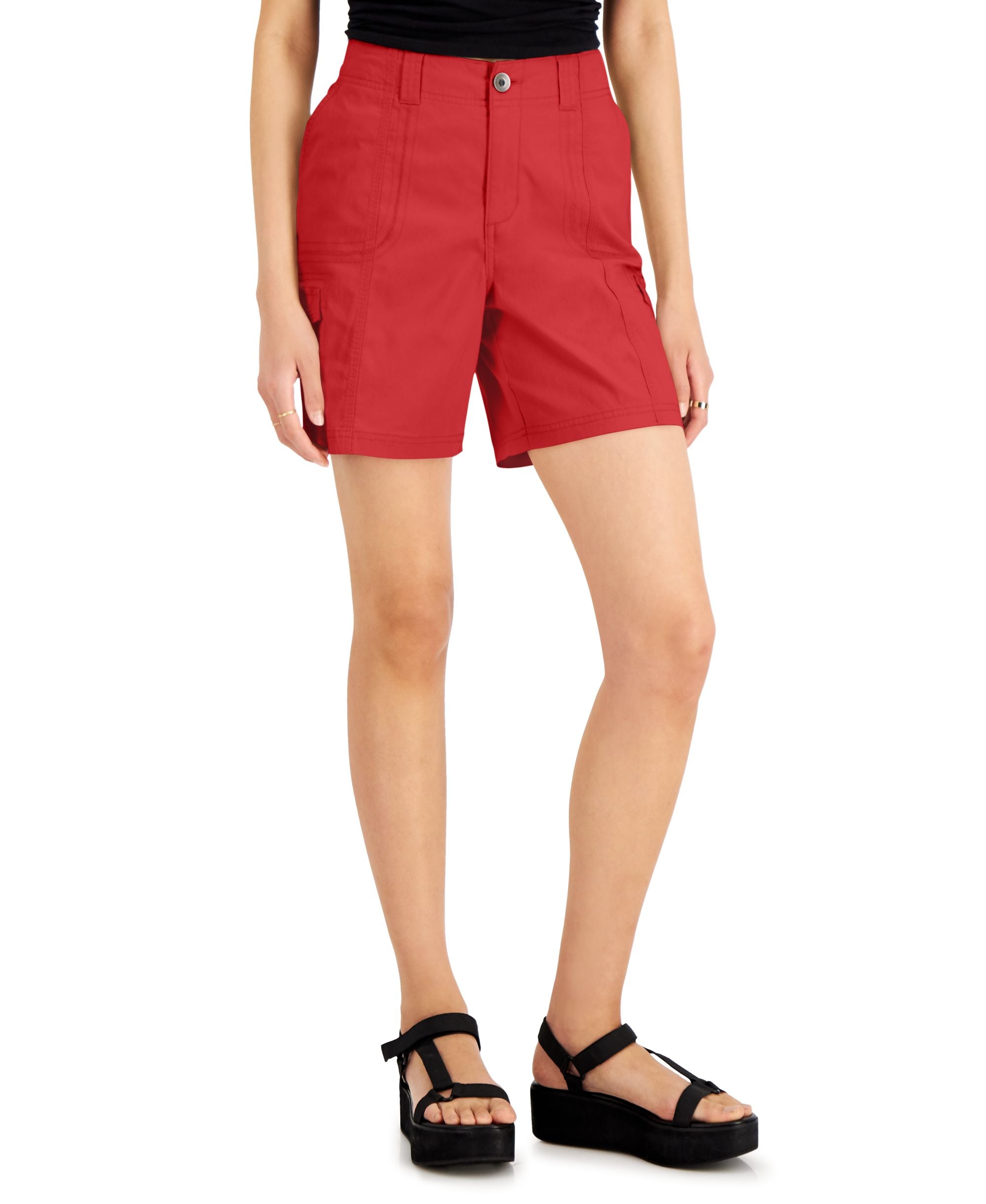 Women's Comfort-Waist Cargo Shorts