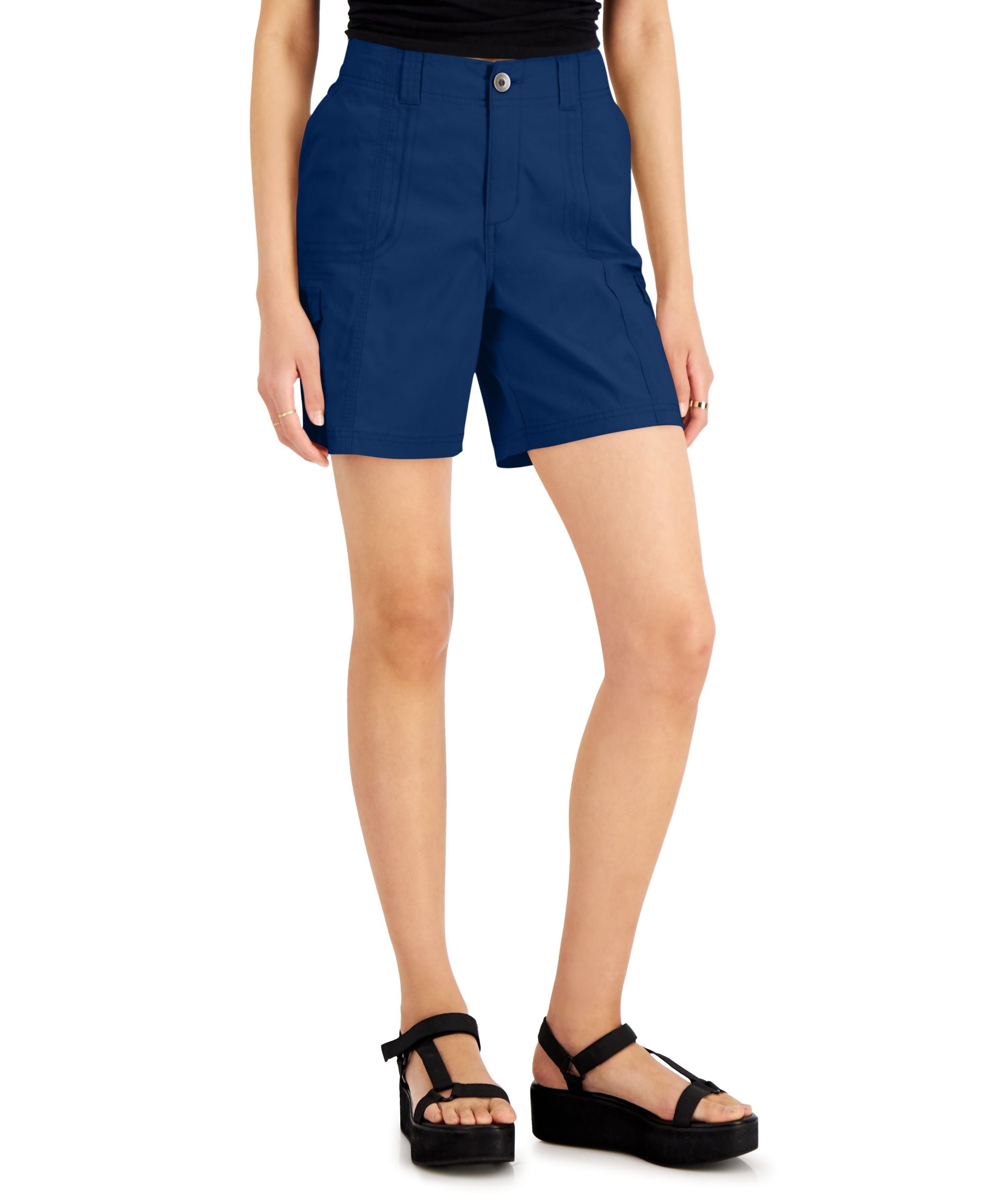 Women's Comfort-Waist Cargo Shorts