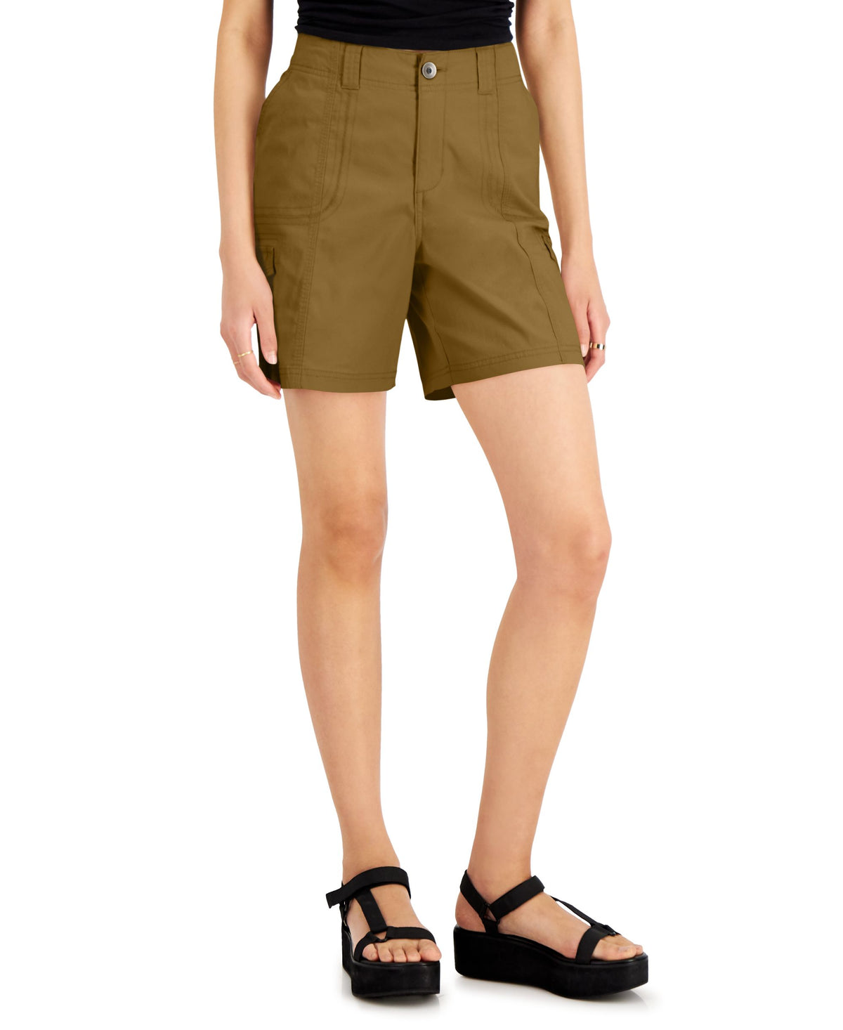 Women's Comfort-Waist Cargo Shorts