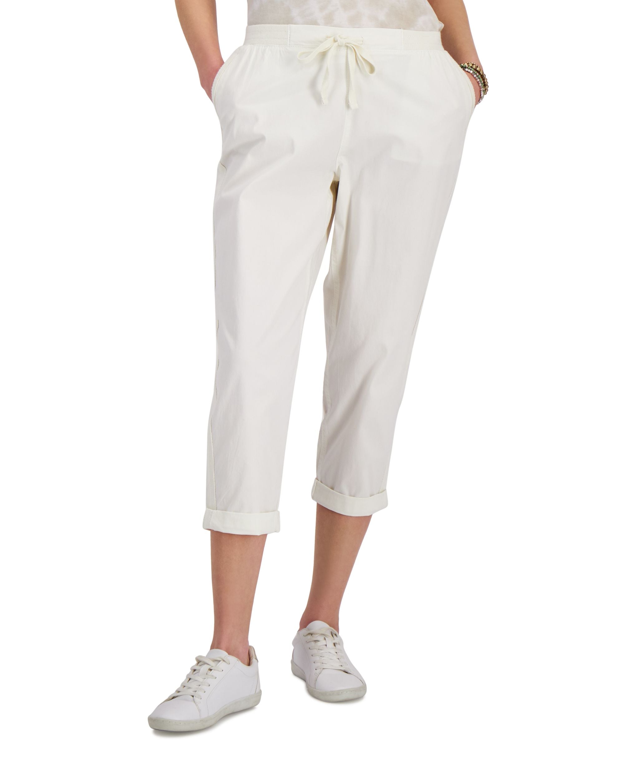 Style & Co Petite Pull On Cuffed Ankle Pants