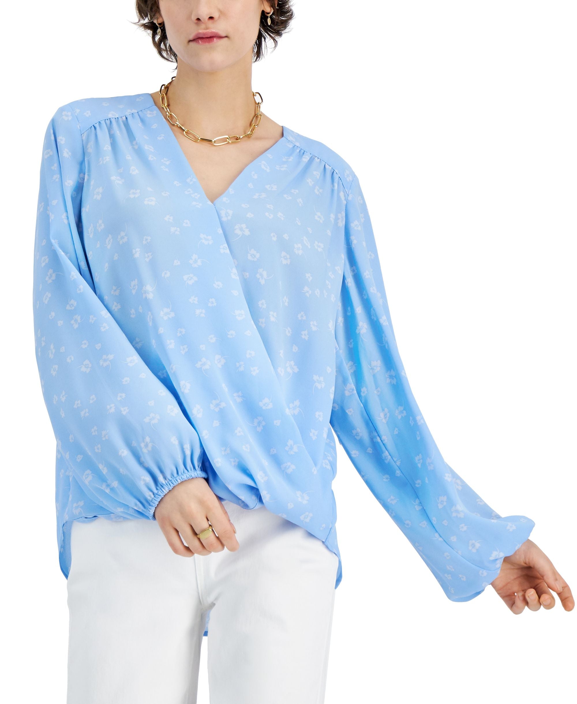 INC International Concepts Surplice Top