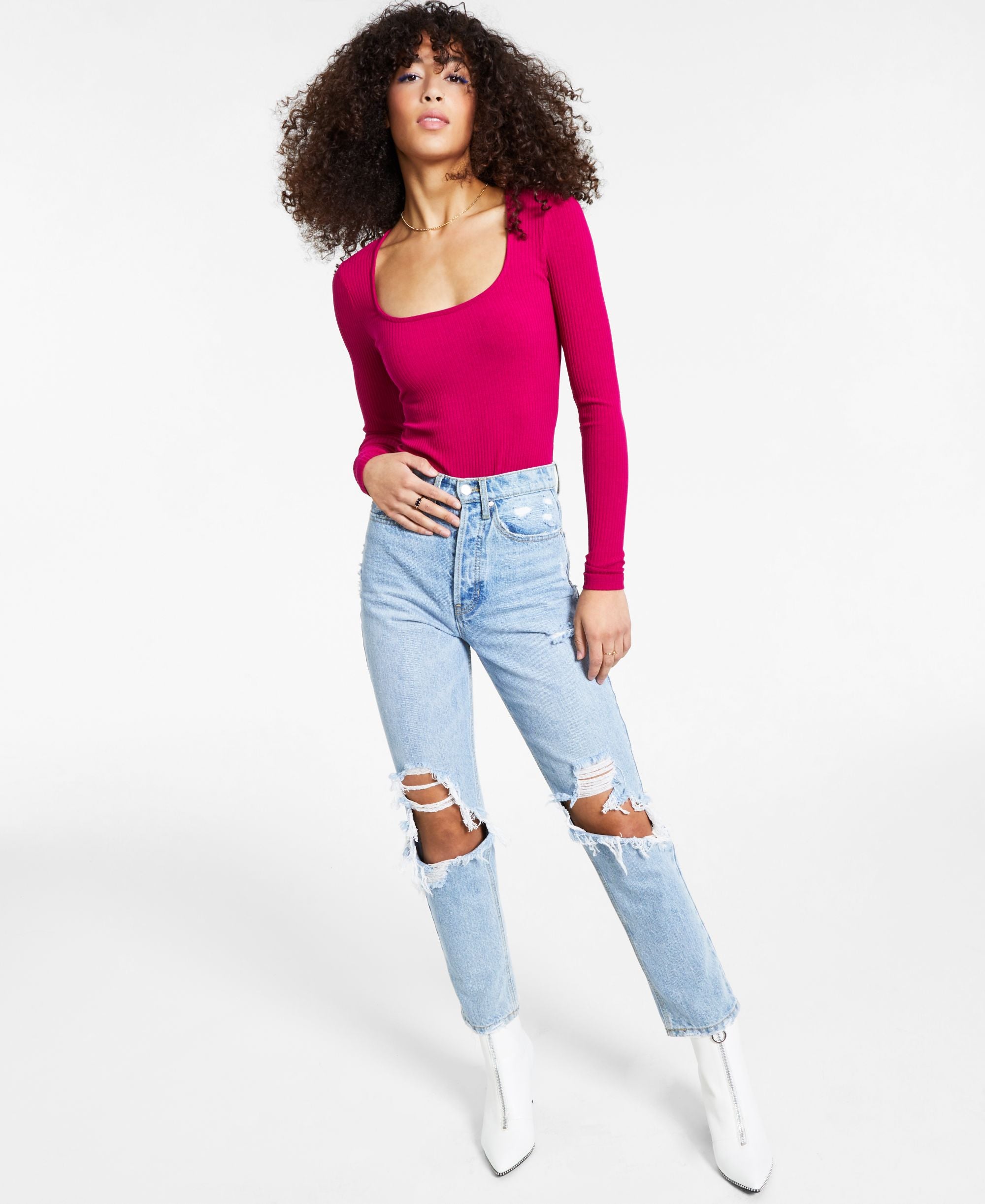 Bar III Scoop Neck Bodysuit