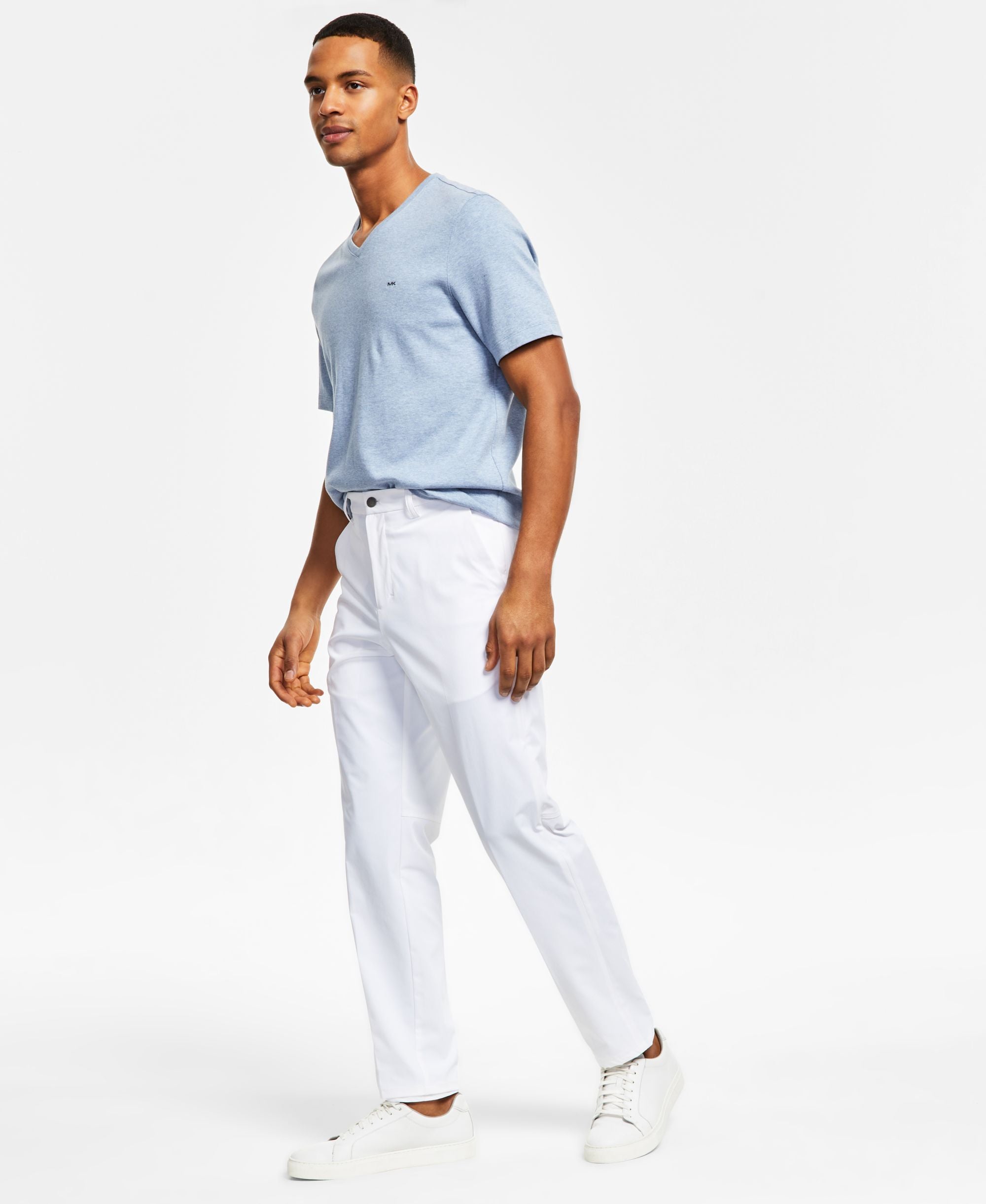 Men's Slim Fit Tech Solid Performance Dress Pants