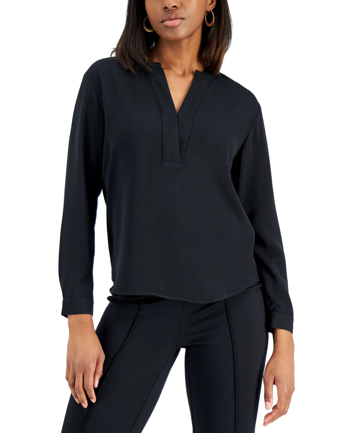 Alfani Split Neck Top