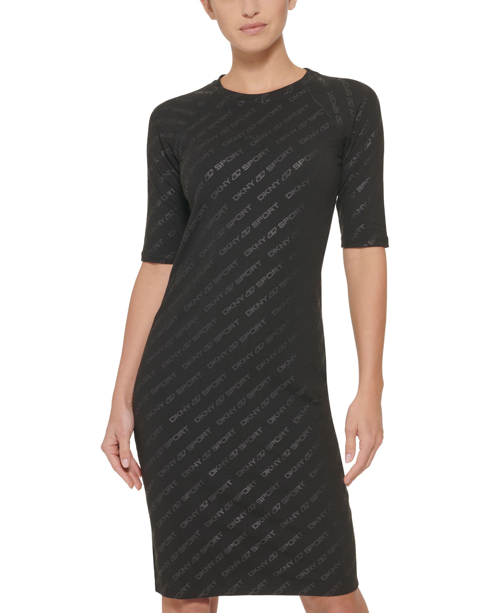 DKNY Sport Icon Logo Print Dress
