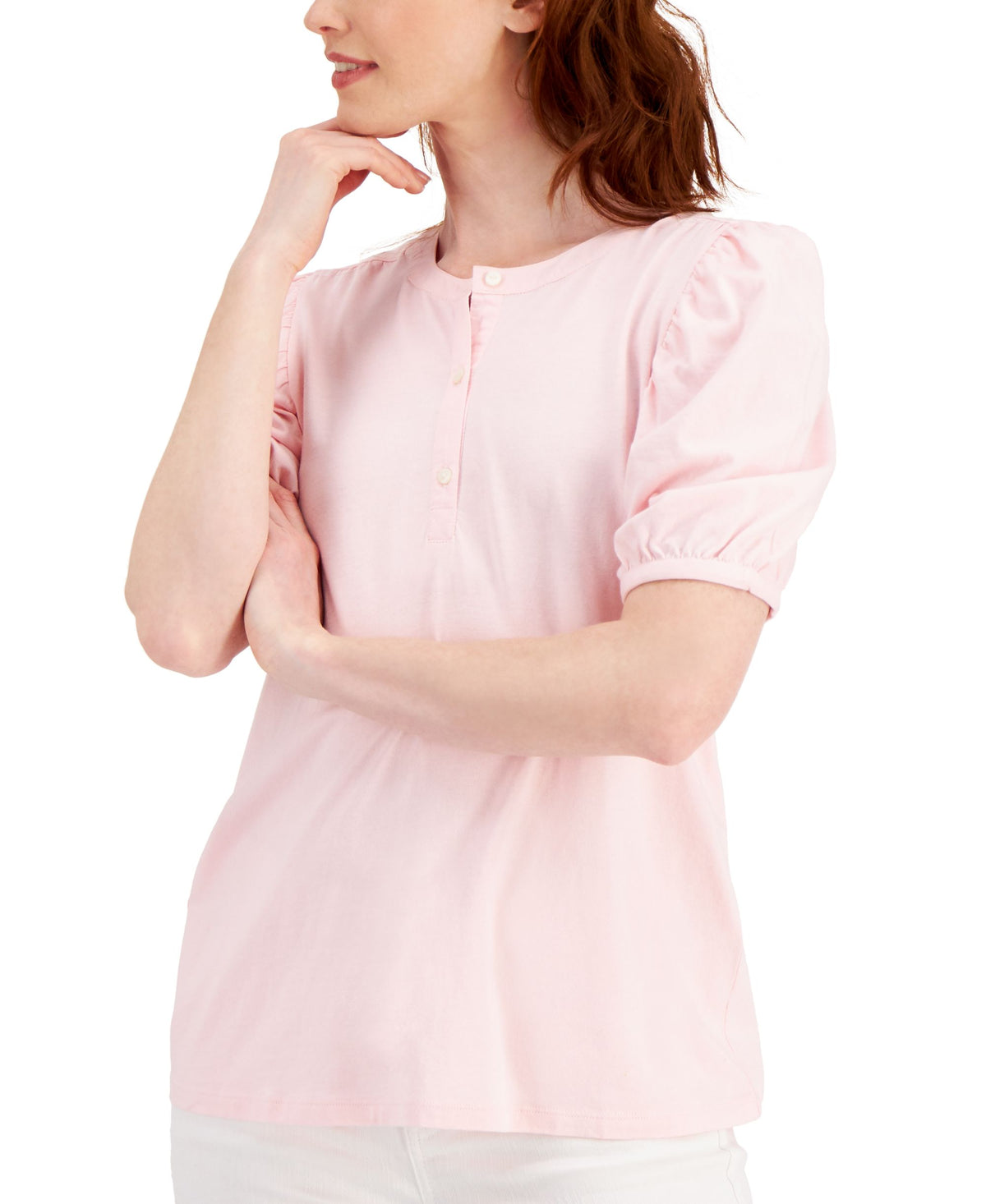Style & Co Puff Sleeve Top