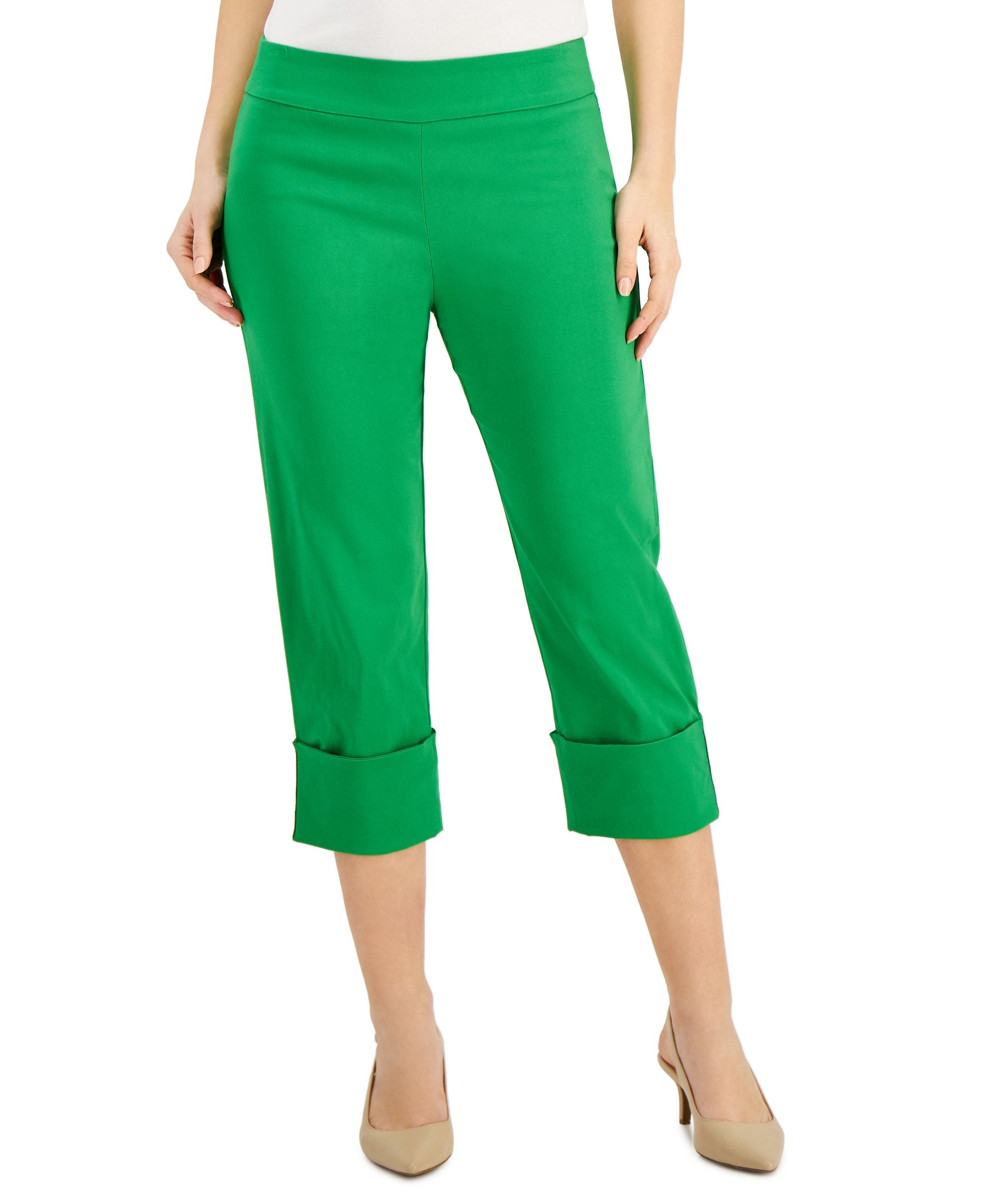 JM Collection Caviar Cuff Capri Pants