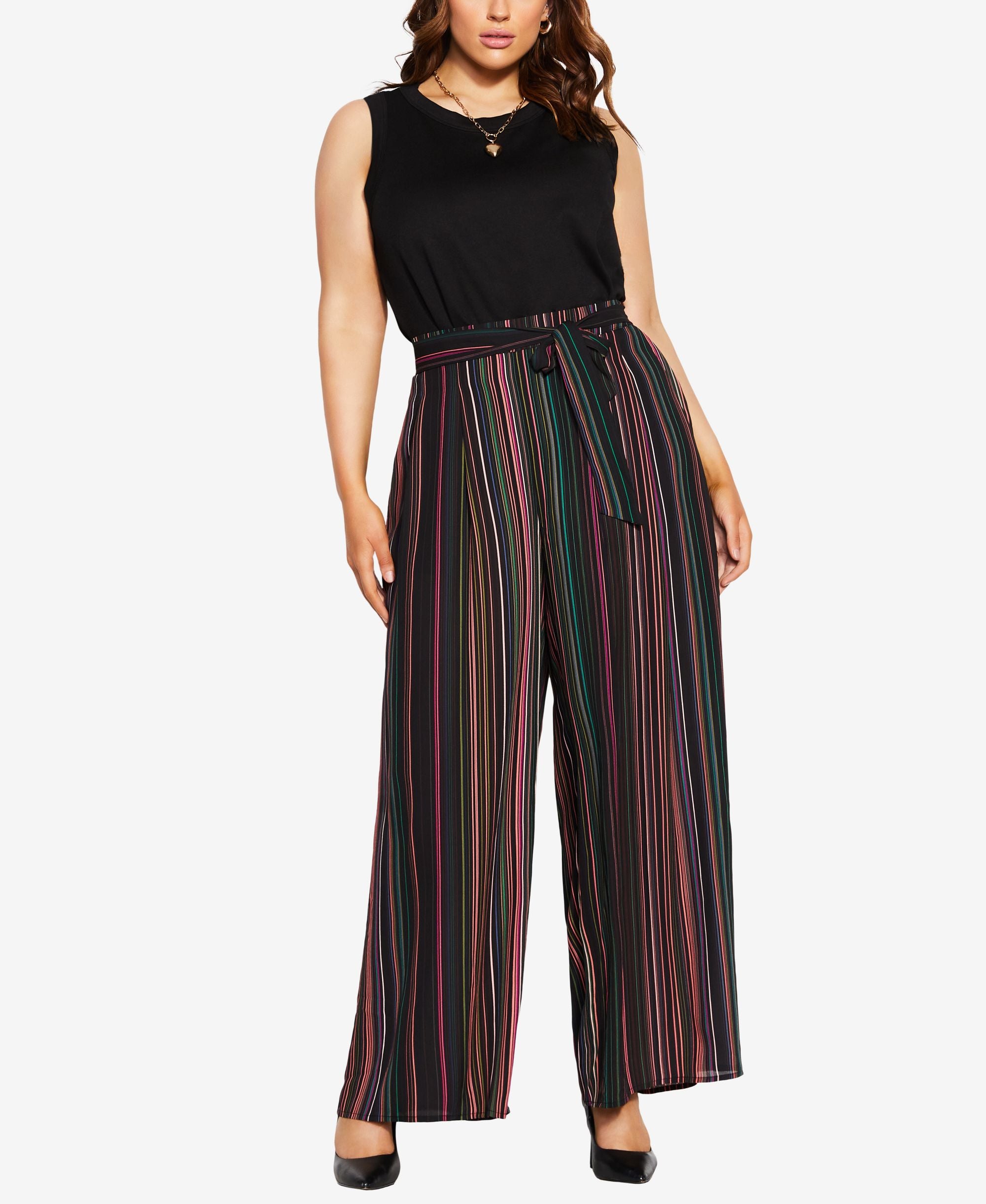 Plus Size Trendy Illusion Pants