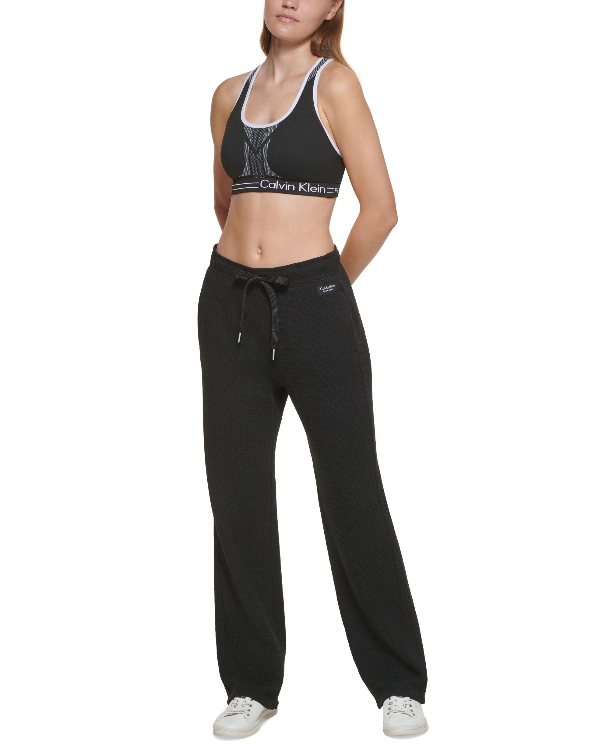 Calvin Klein Performance High Waisted Relaxed Leg Pants