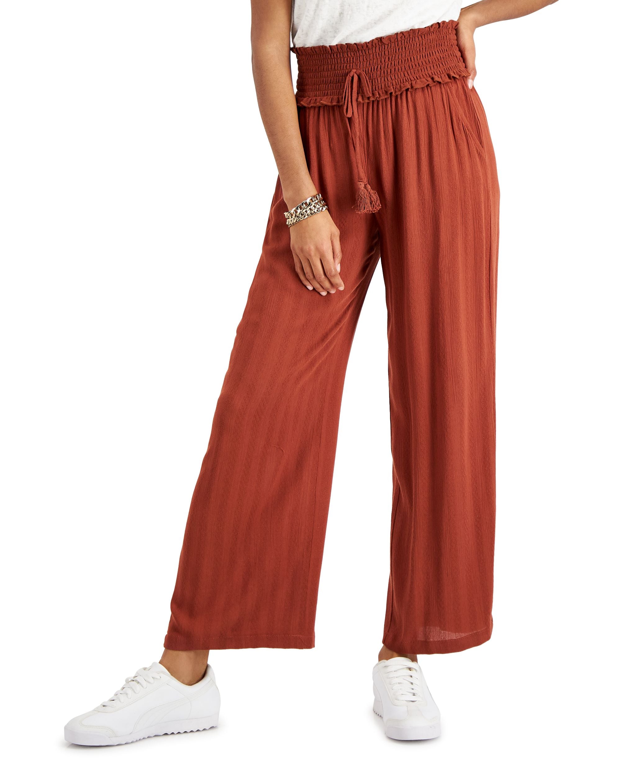 Kingston Grey Juniors' Wide-Leg Soft Pants