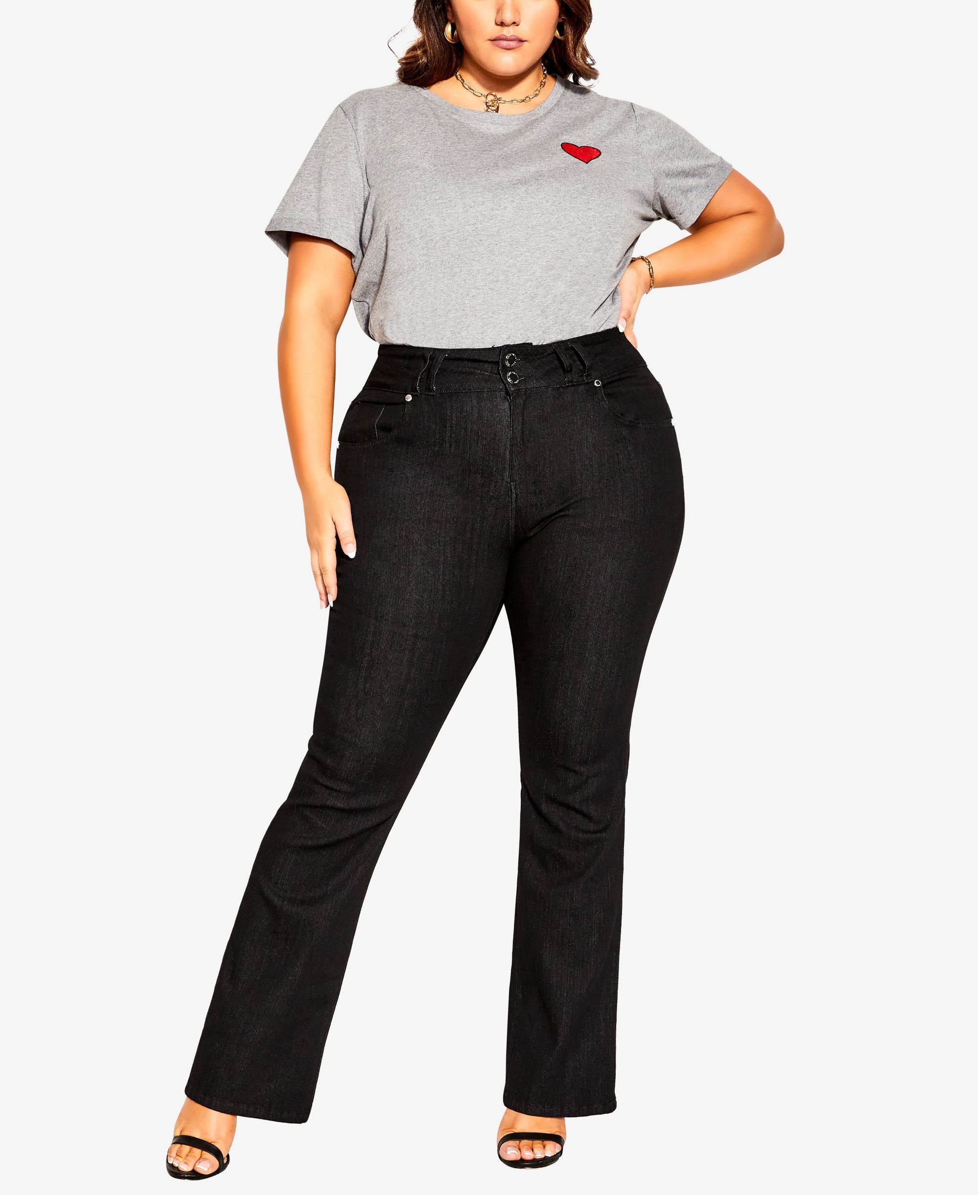 Trendy Plus Size Harley 70s Bootleg Jeans