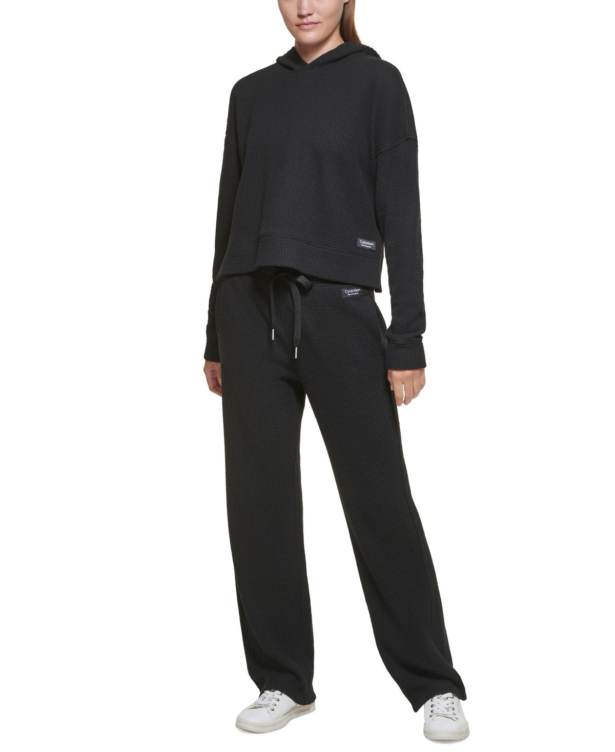 Calvin Klein Performance Womens Waffle Hoodie