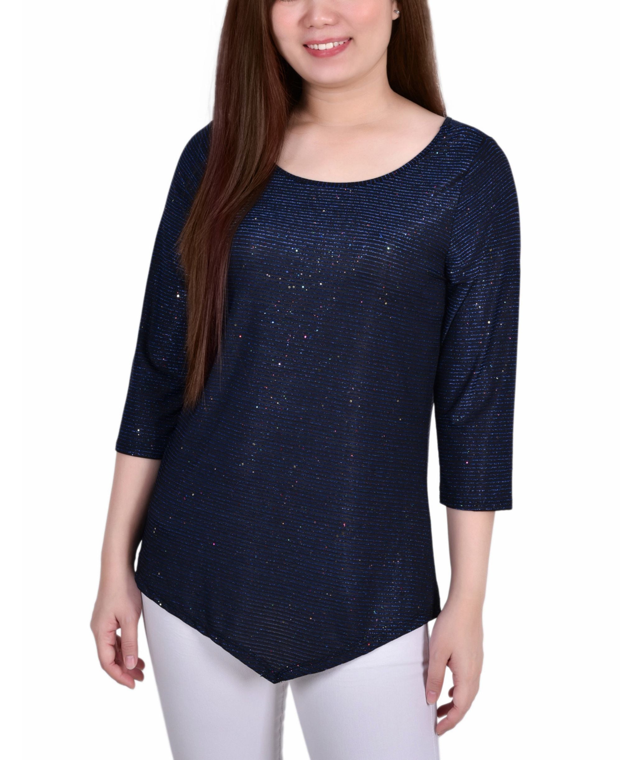 Petite Iridescent Bar Back Top