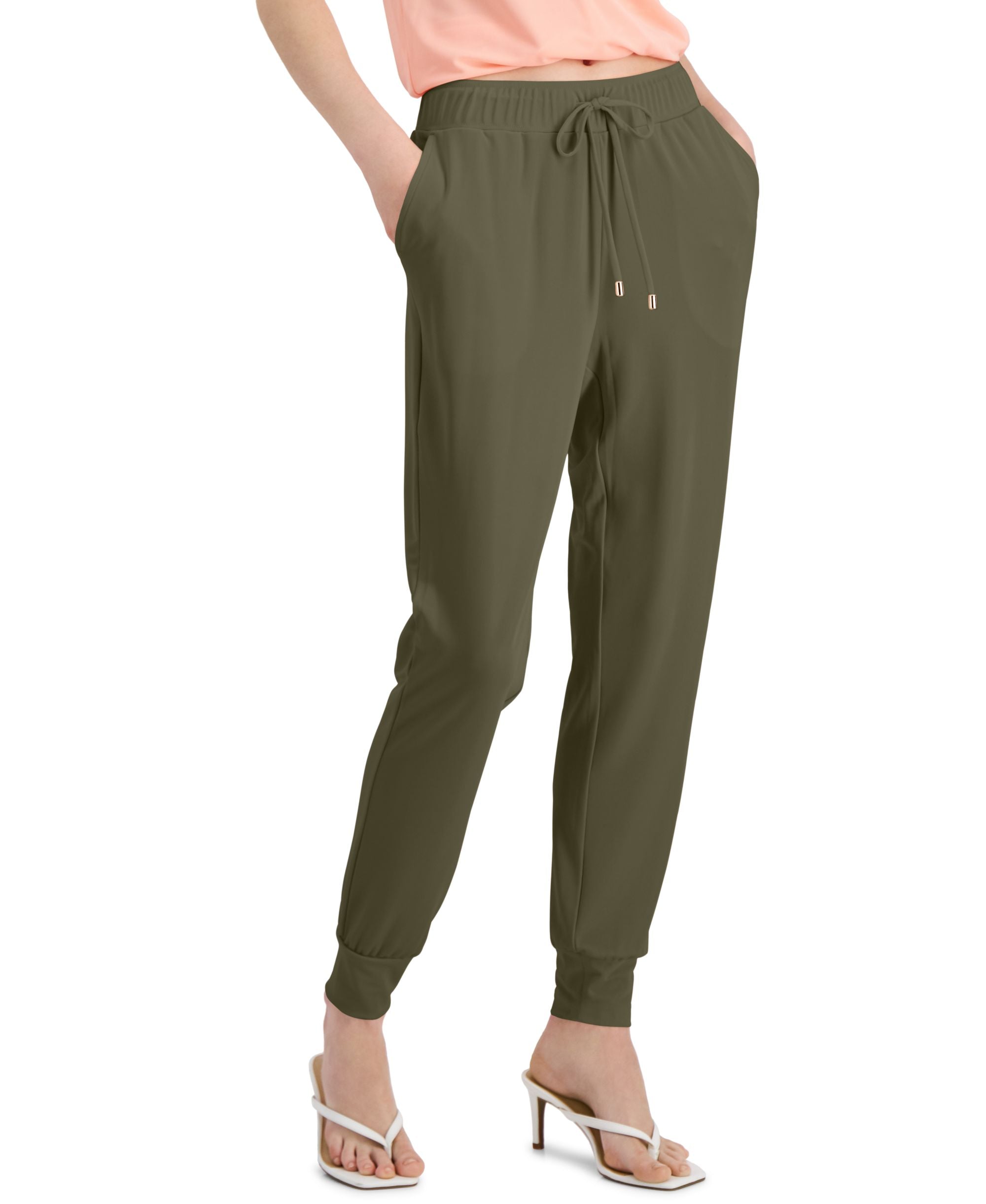 INC International Concepts Womens High Waist Joggers