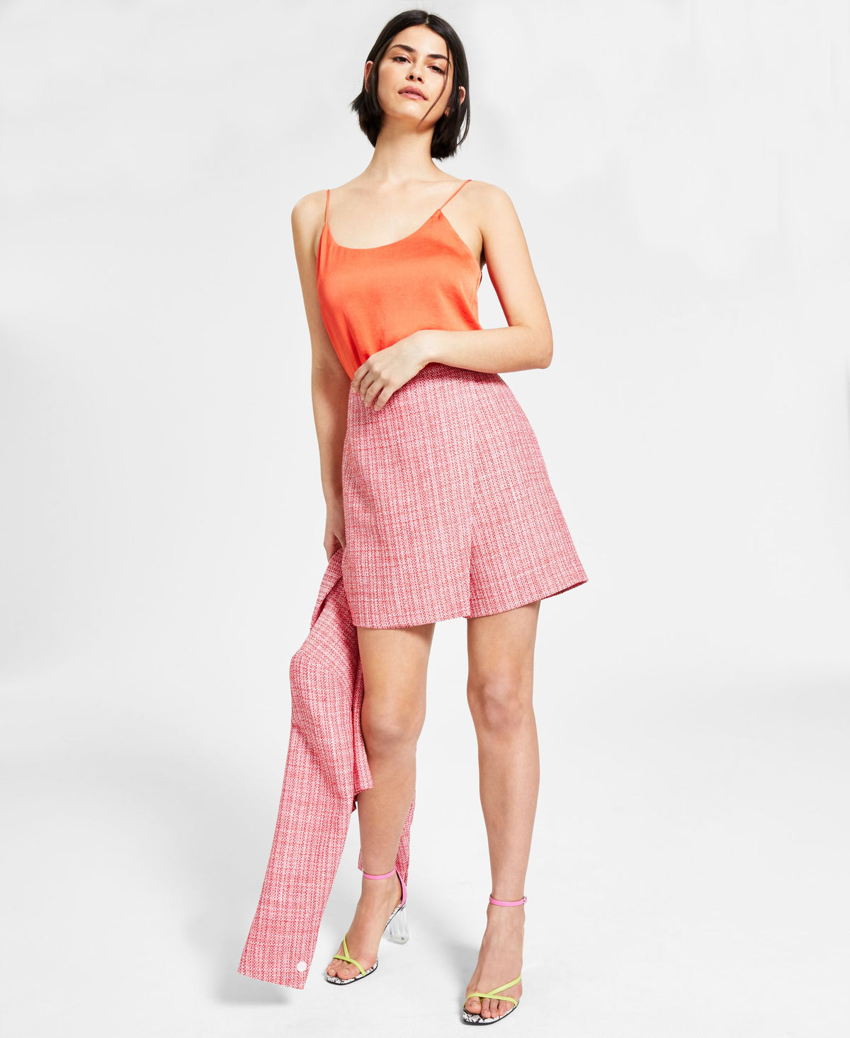 Bar III Tweed Skort