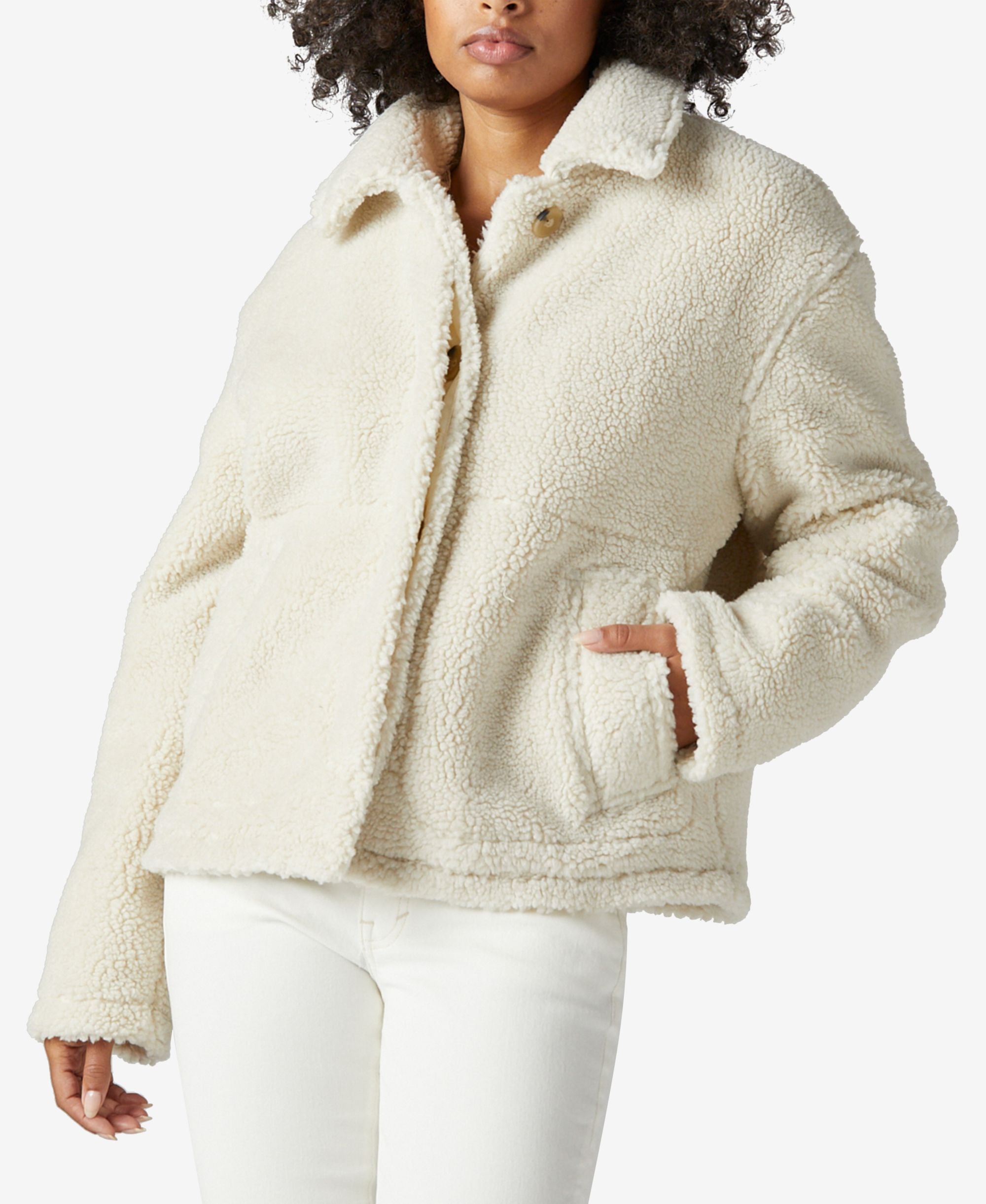 Lucky Brand Shearling Trucker Jacket