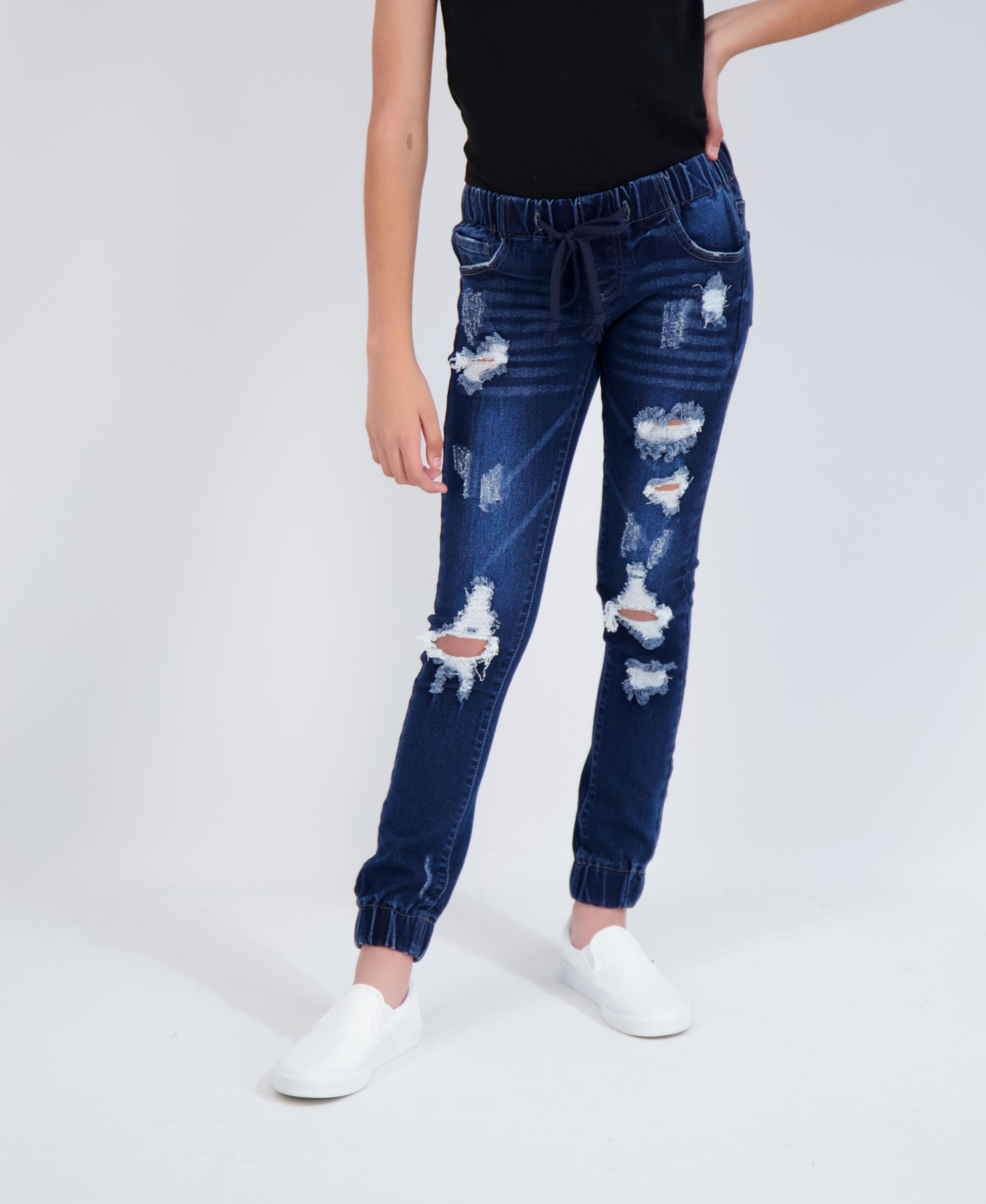 Gogo Jeans Big Girls Elastic Waistband Joggers