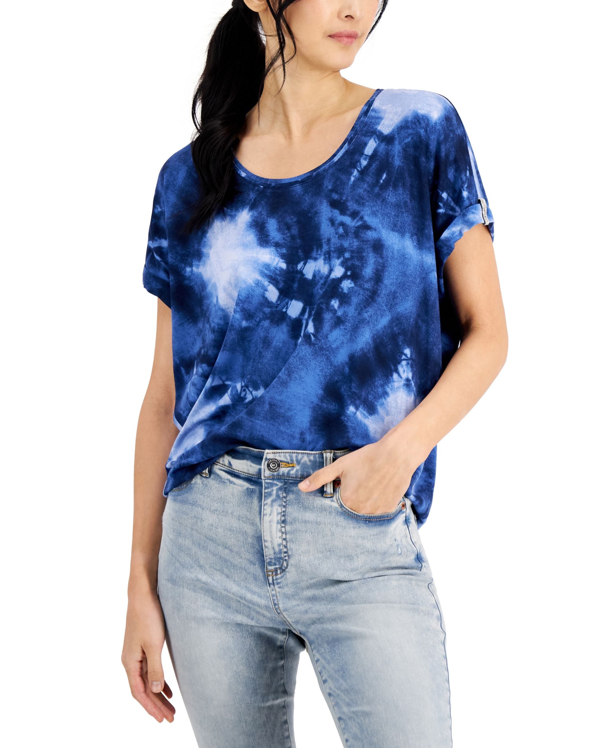 INC International Concepts Womens Embellished T-Shirt