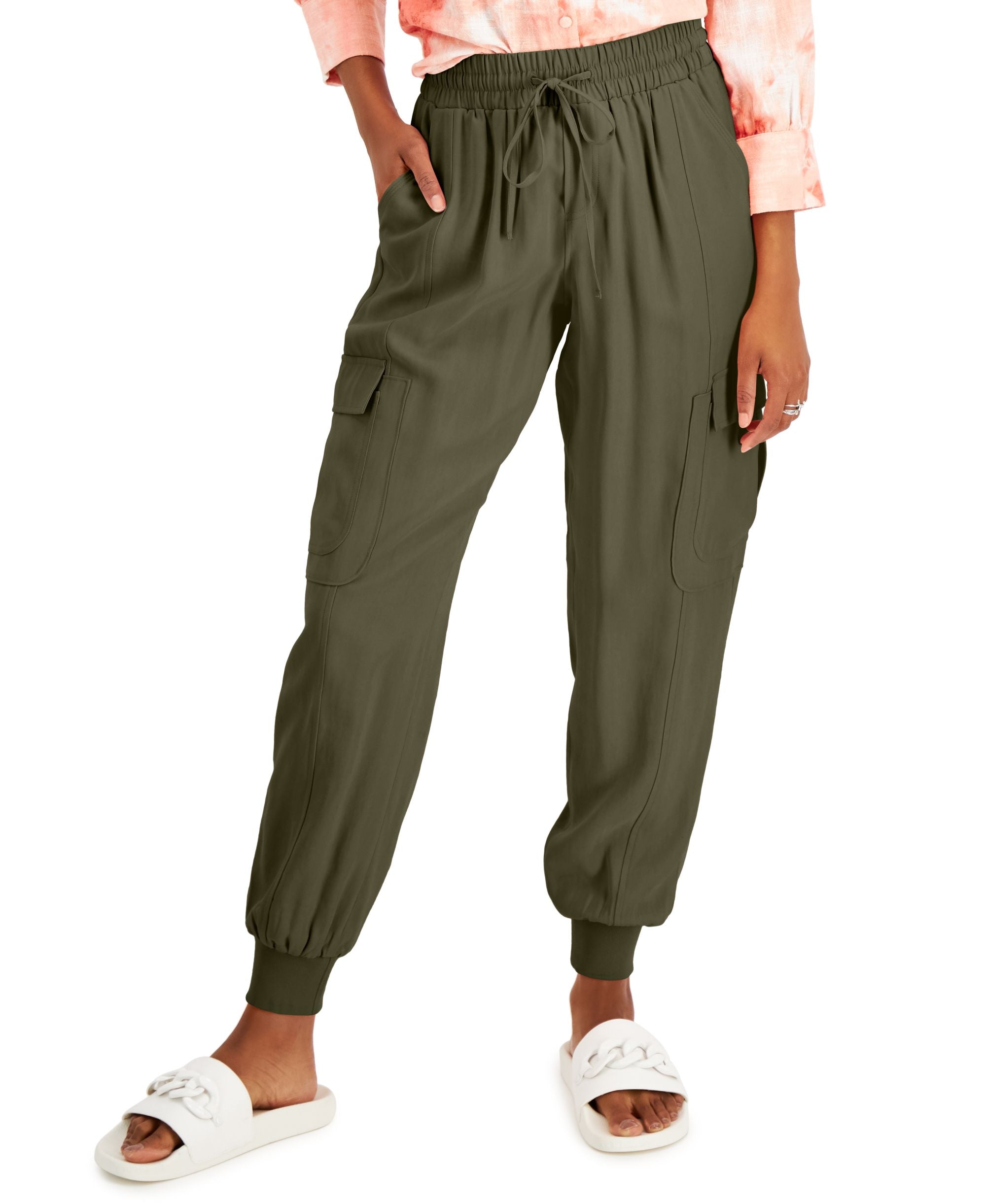 INC International Concepts Petite Utility Jogger Pants