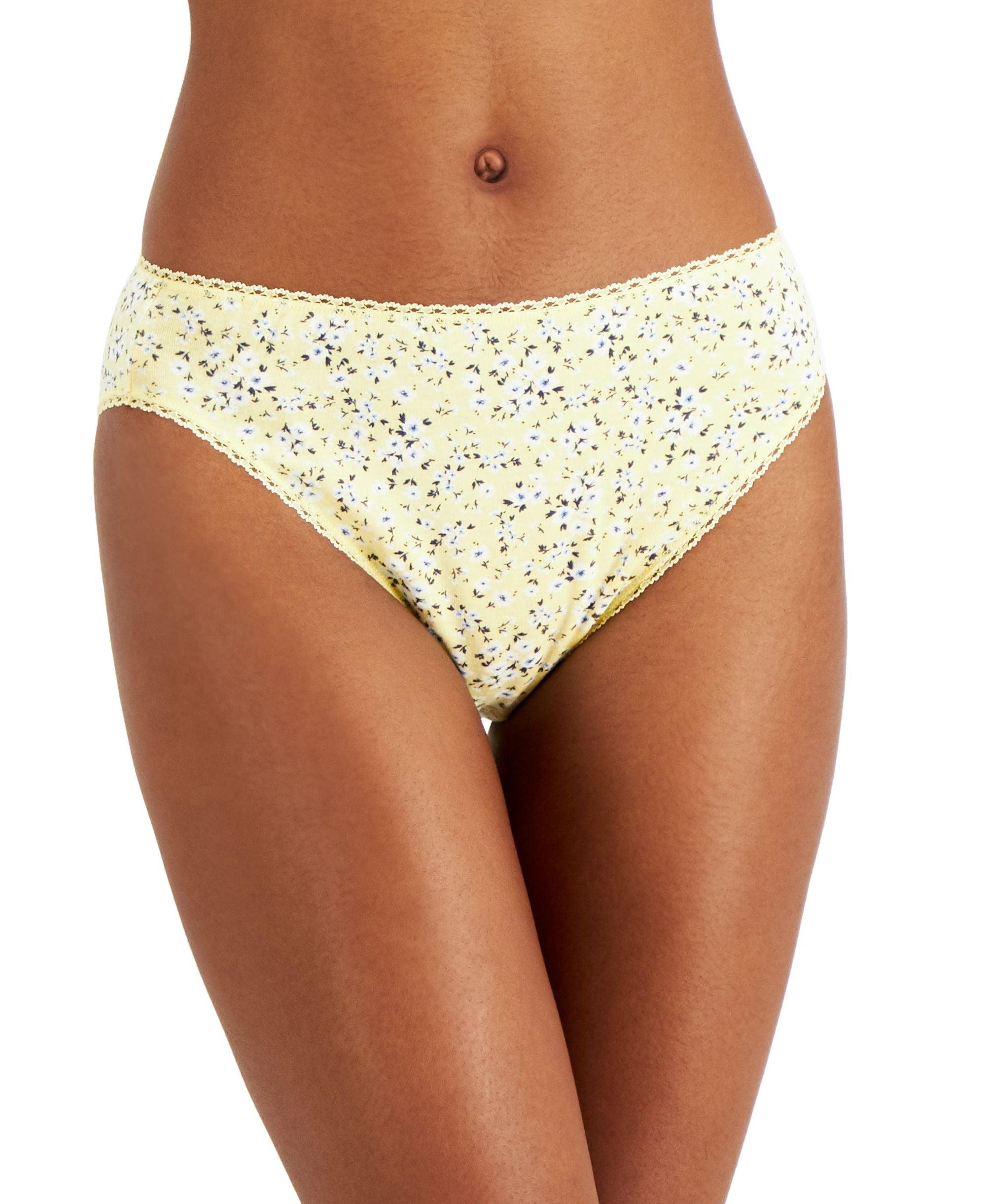 Charter Club Everyday Cotton High Cut Brief Underwear