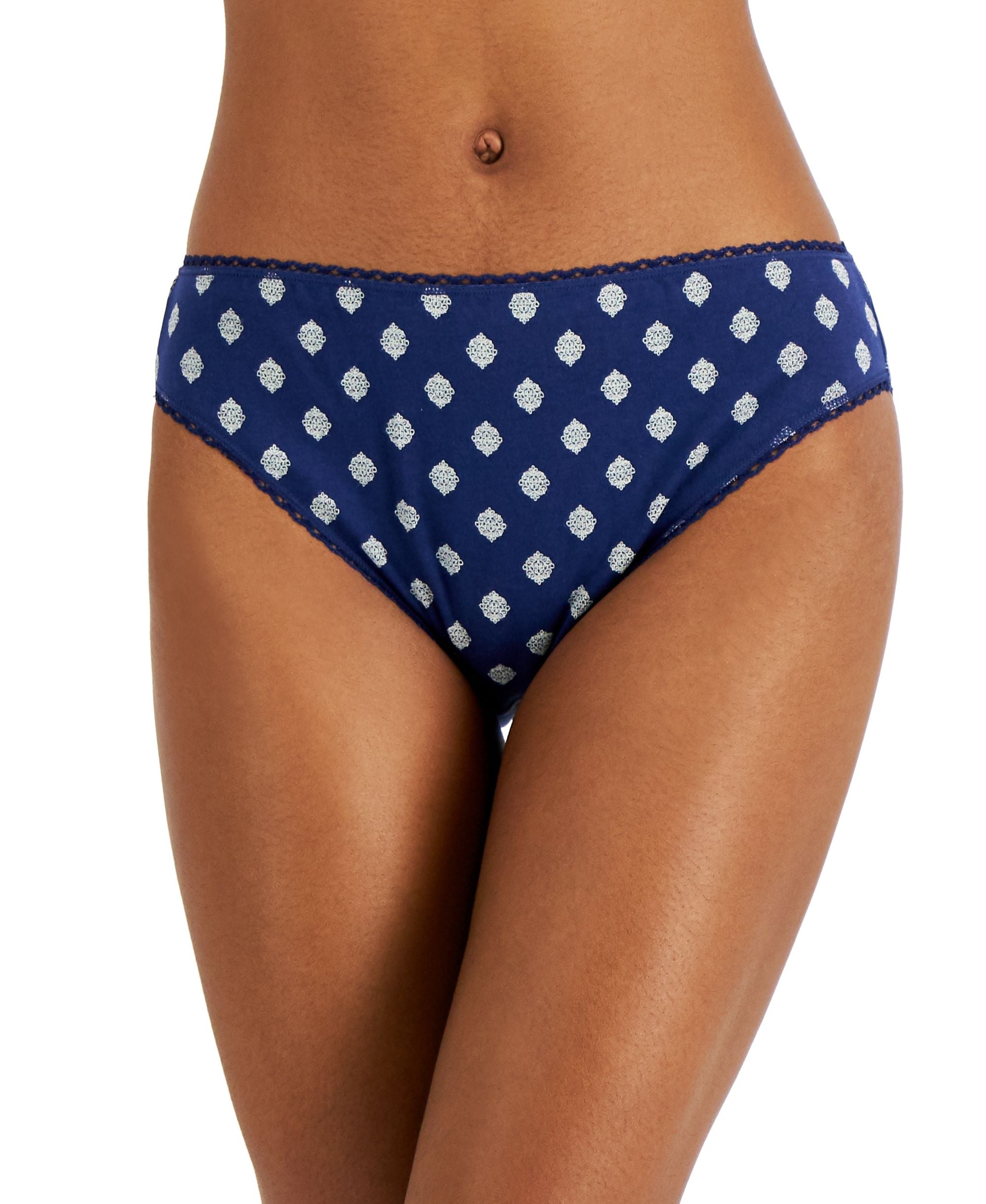 Charter Club Everyday Cotton High Cut Brief Underwear