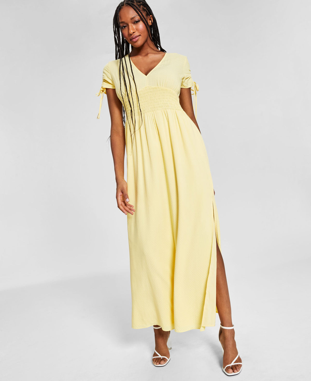 Bar III Petite V Neck Maxi Dress