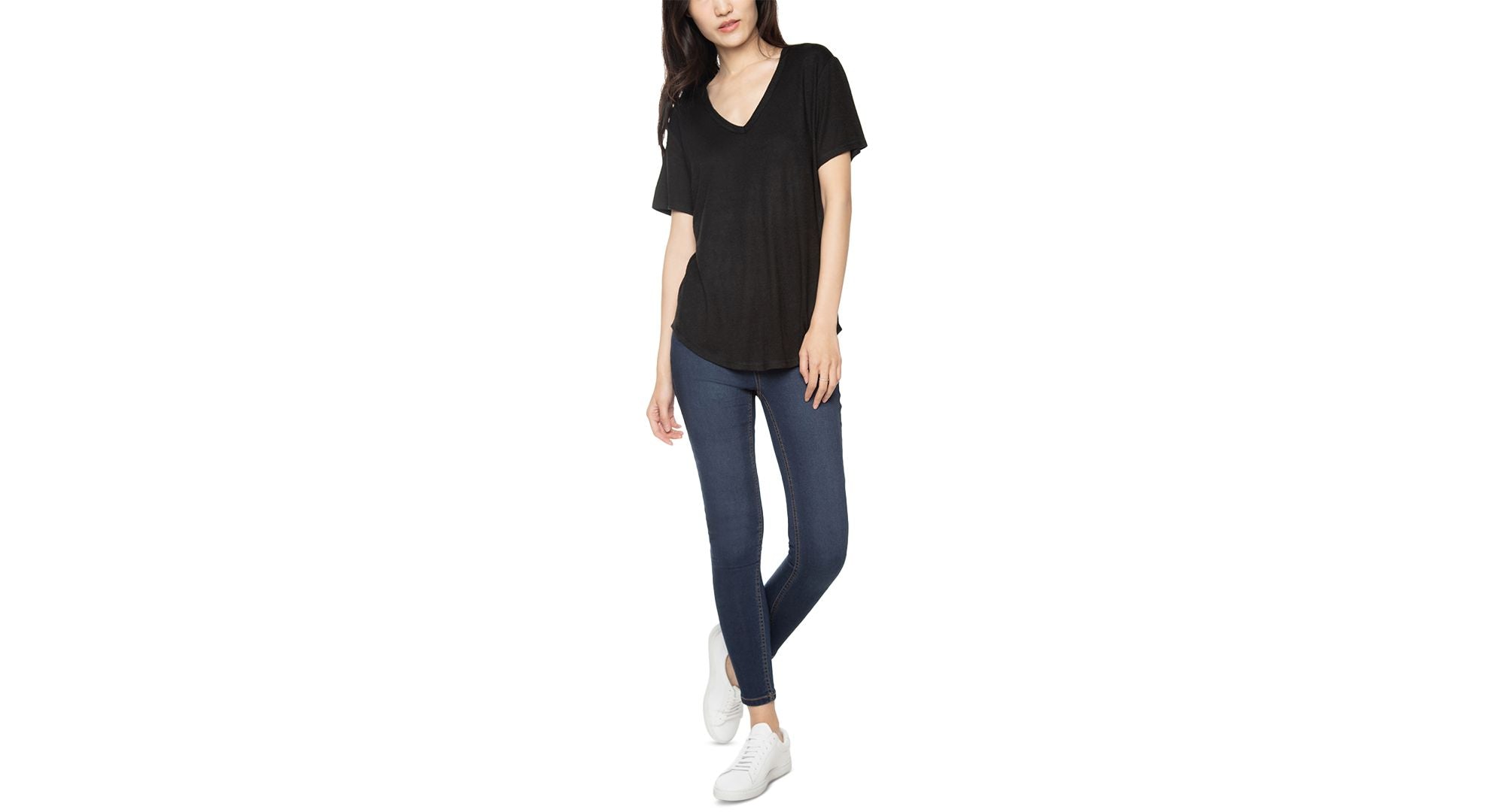 Black Tape Soft Heather Knit T-Shirt