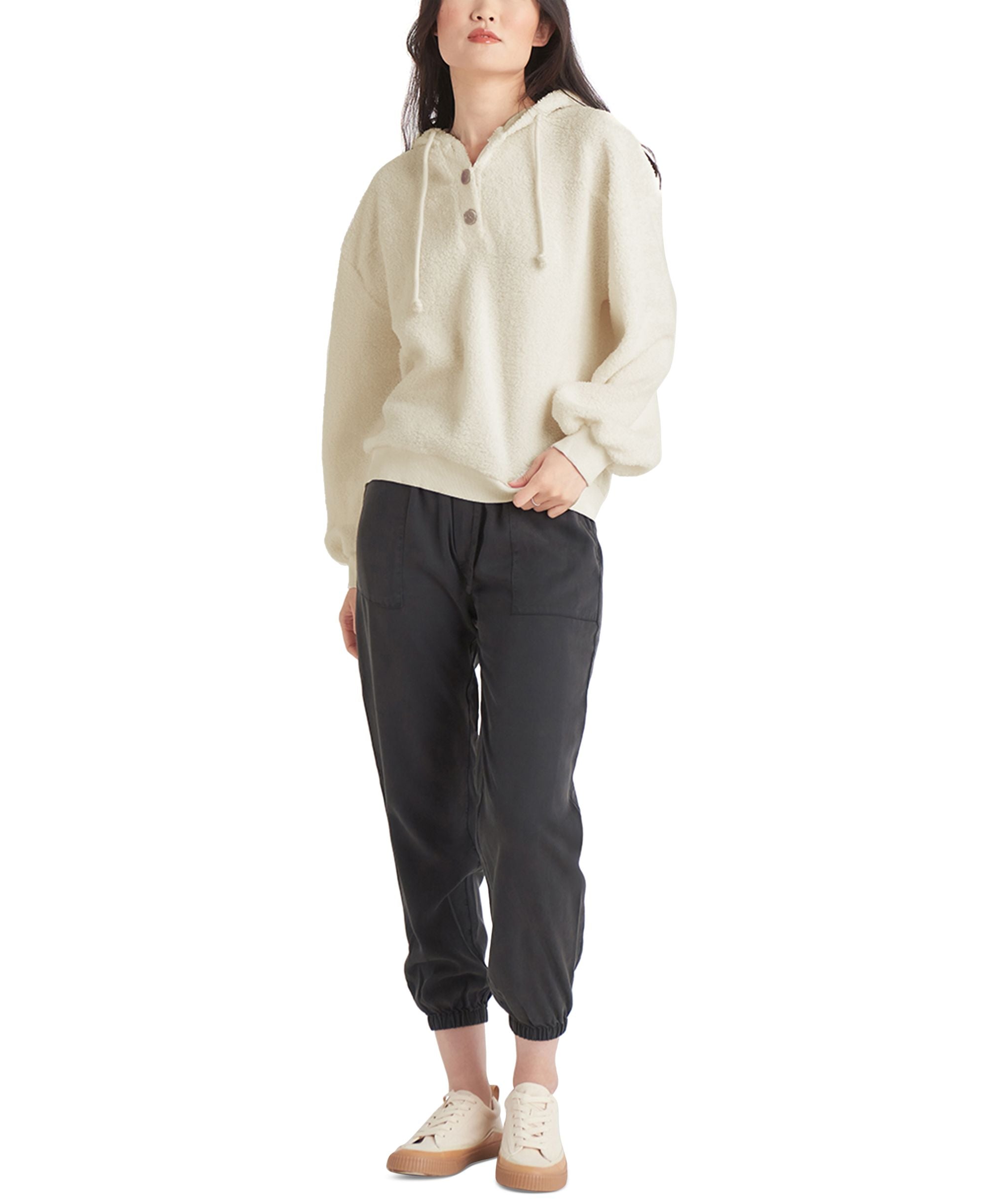 Black Tape Sherpa Hoodie